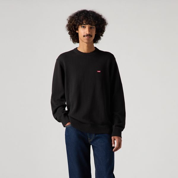 Classic Housemark Sweater — Meteorite - Black