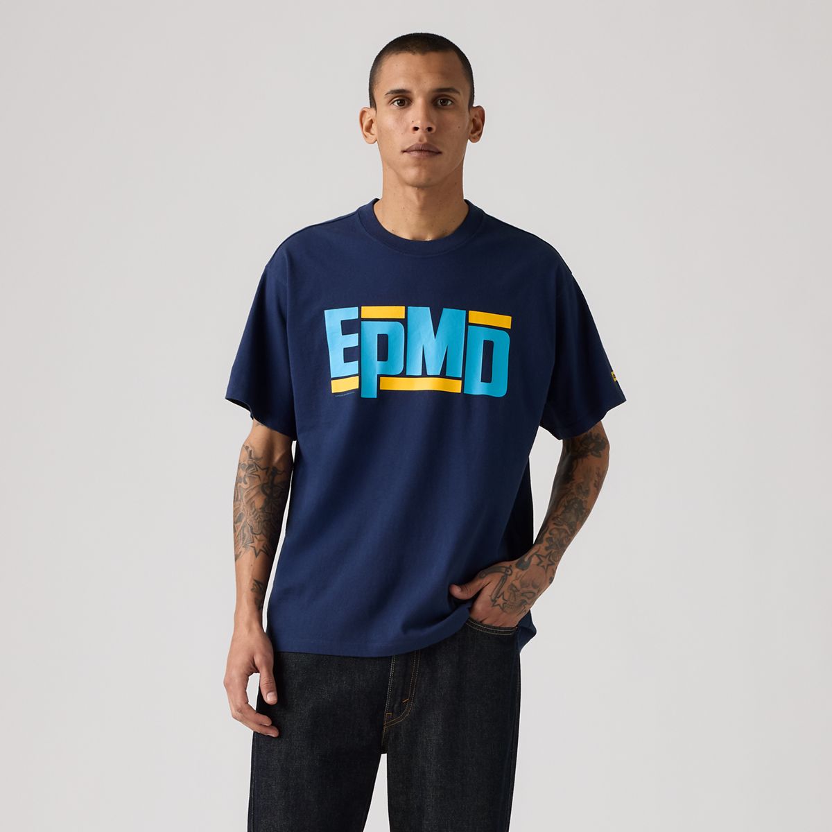 Beastie Boys Band Tee — Navy Medieval Blue - Blue