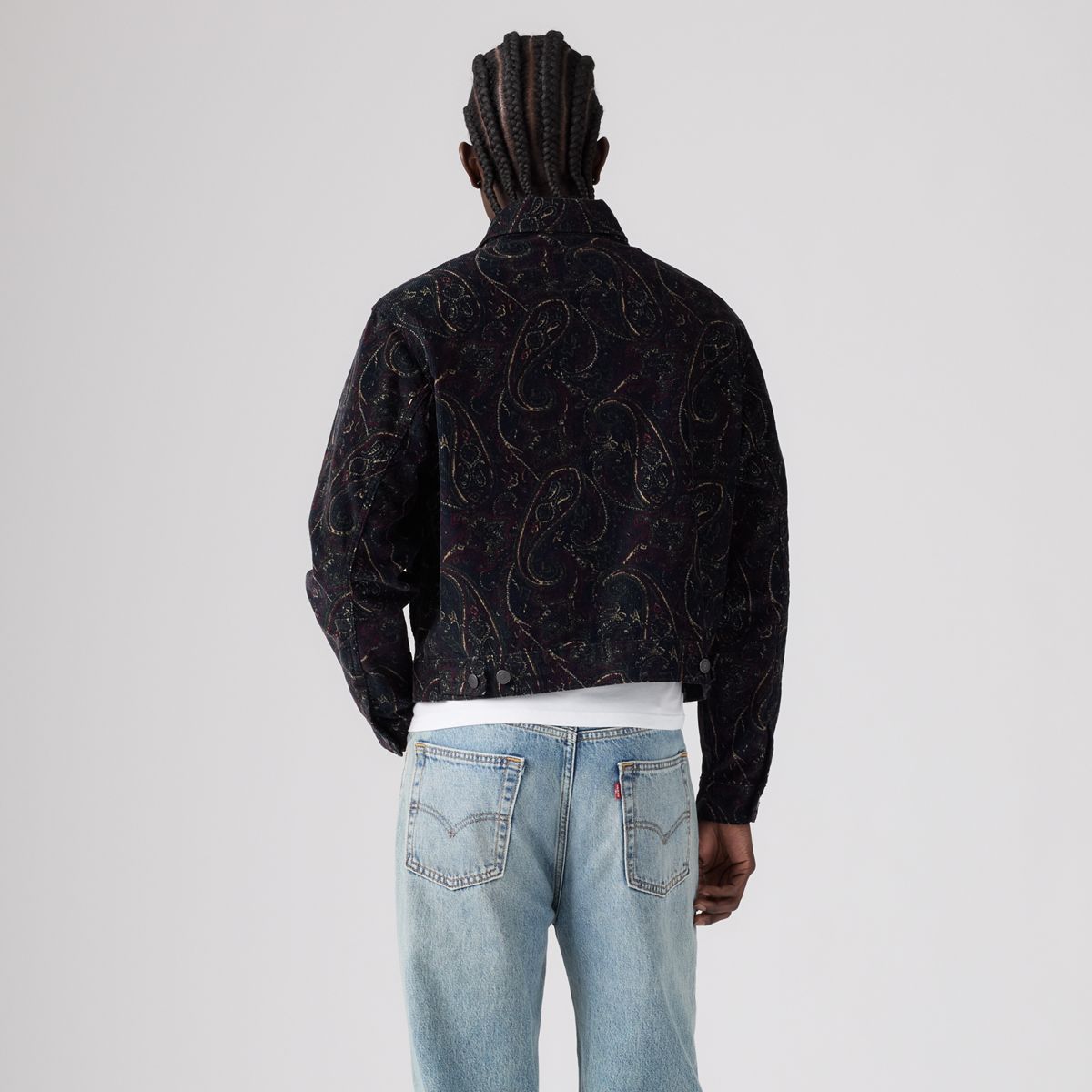 Embarcadero Station Jacket — Aymar Paisley Nightfall Navy - Blue