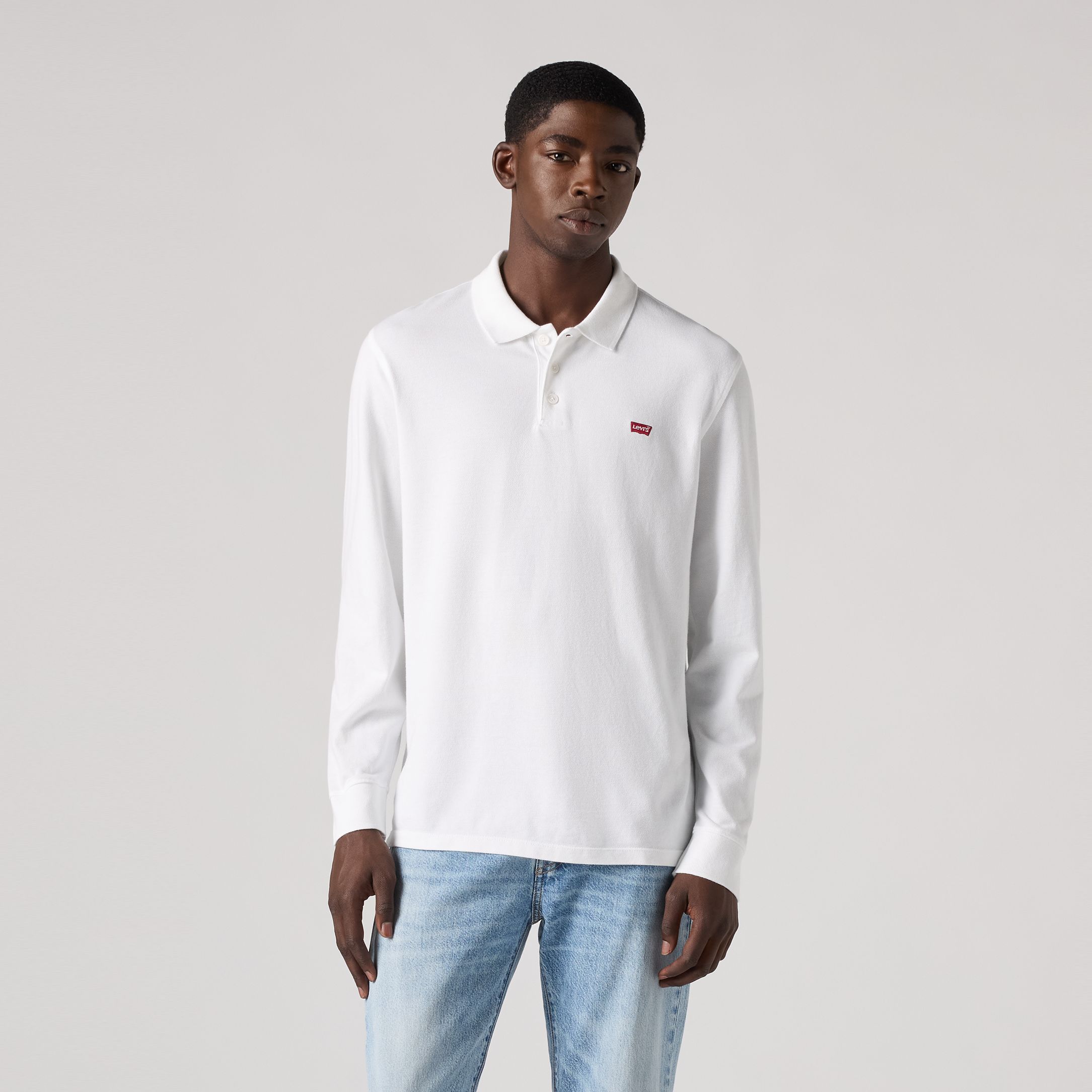 Long Sleeve Housemark Polo Shirt 1