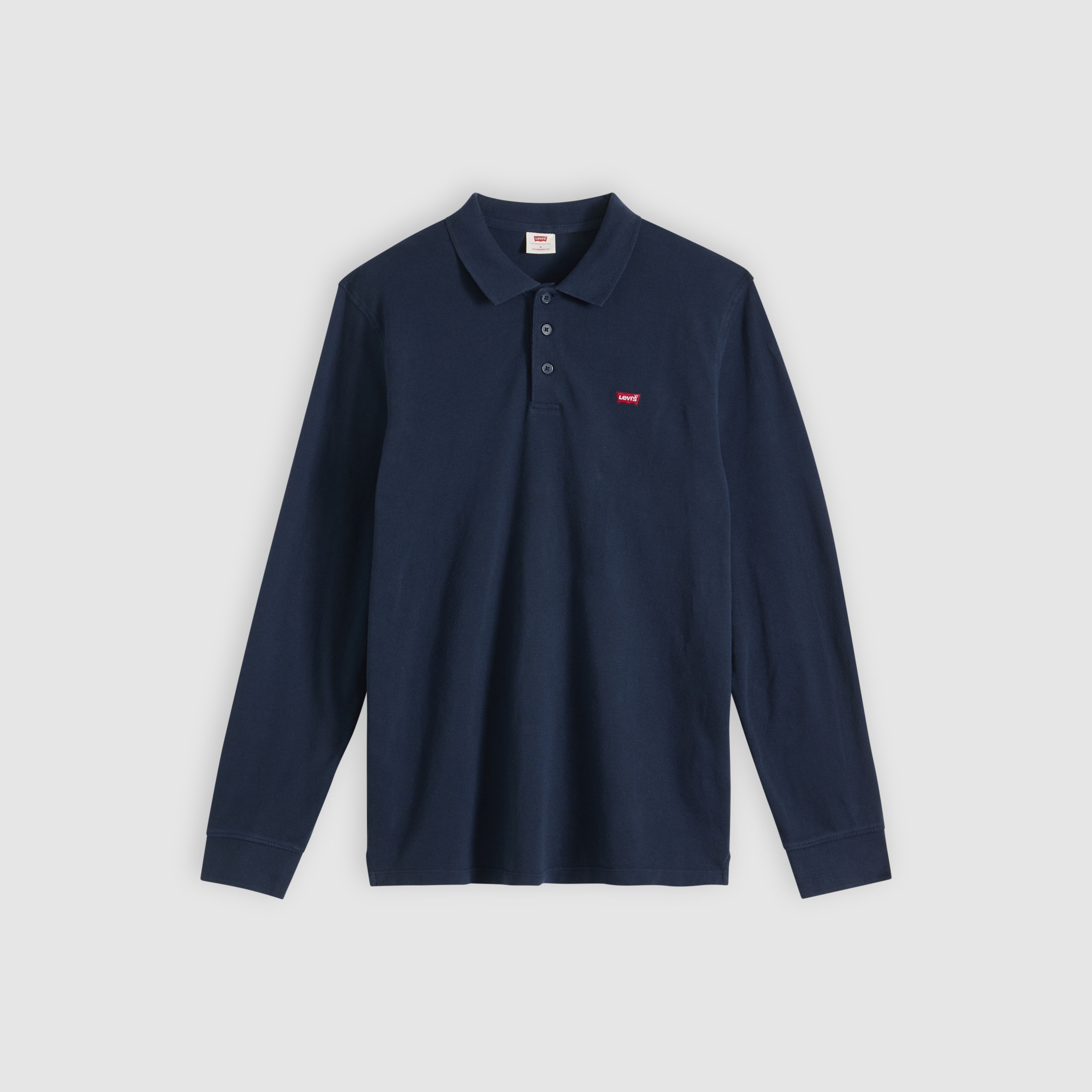 Long Sleeve Housemark Polo Shirt 1