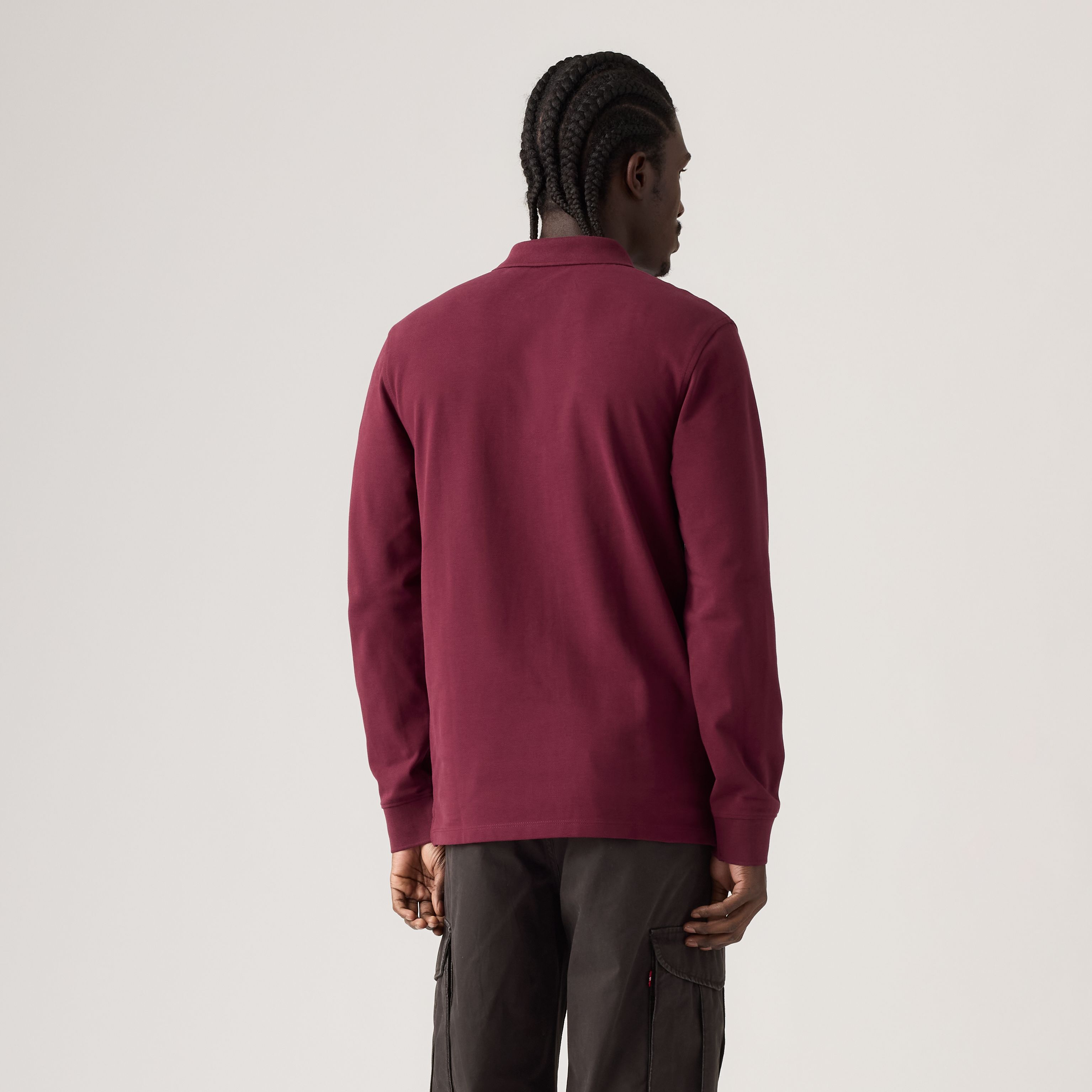 Long-Sleeve Housemark Polo Shirt 4