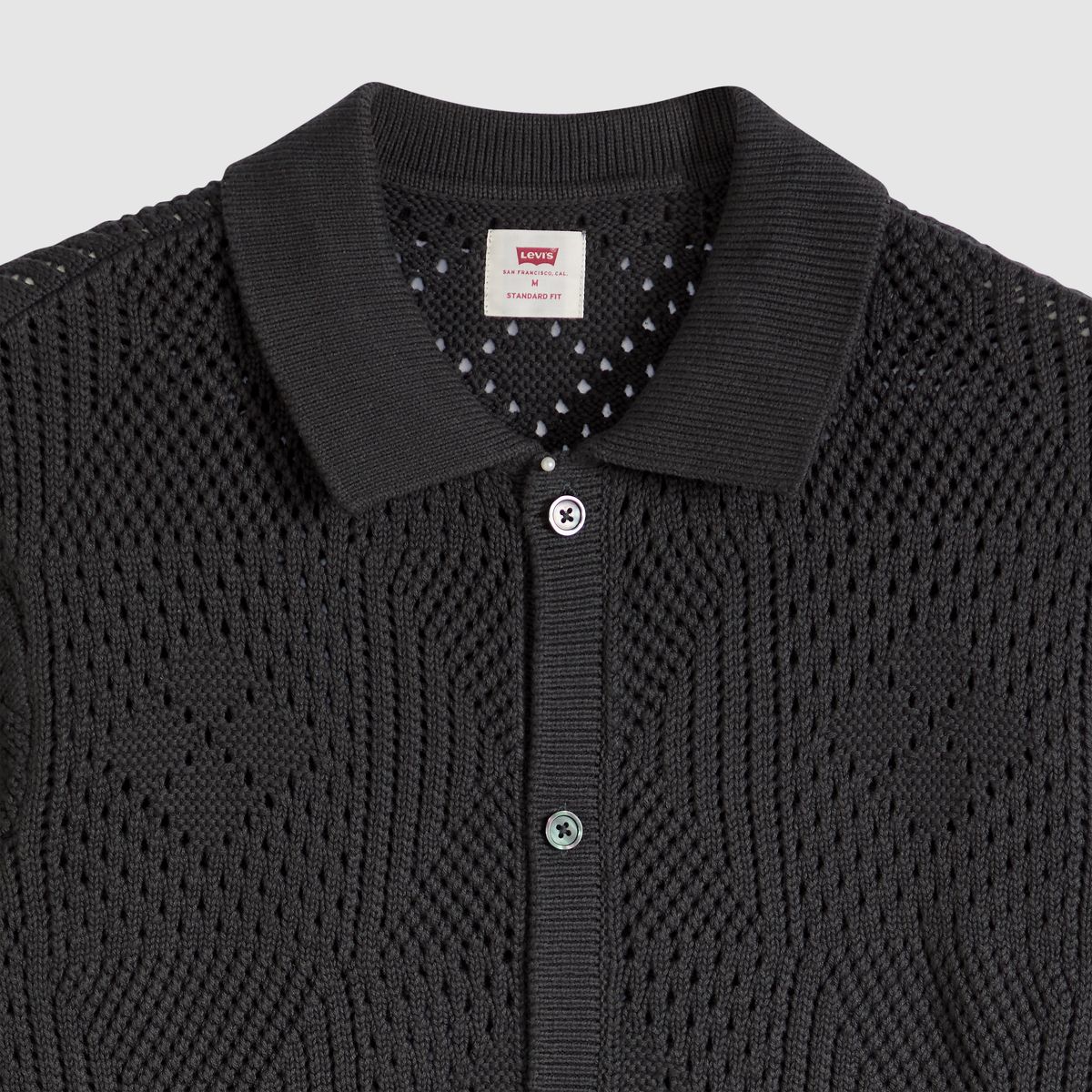 Sweater Camp Shirt — Dark Phantom - Black