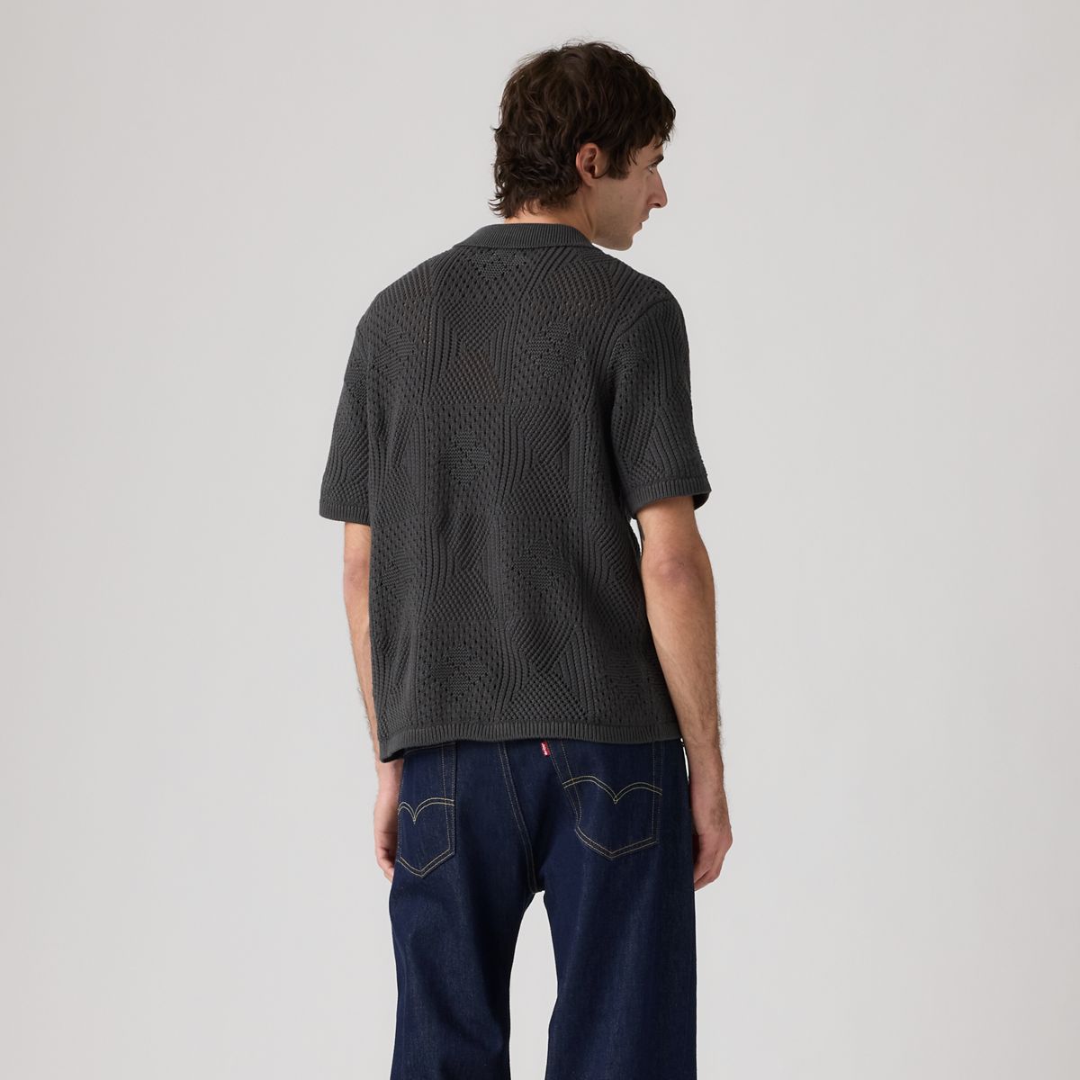 Sweater Camp Shirt — Dark Phantom - Black