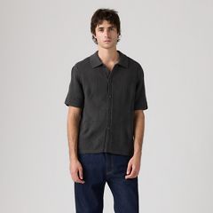 Sweater Camp Shirt — Dark Phantom - Black 3