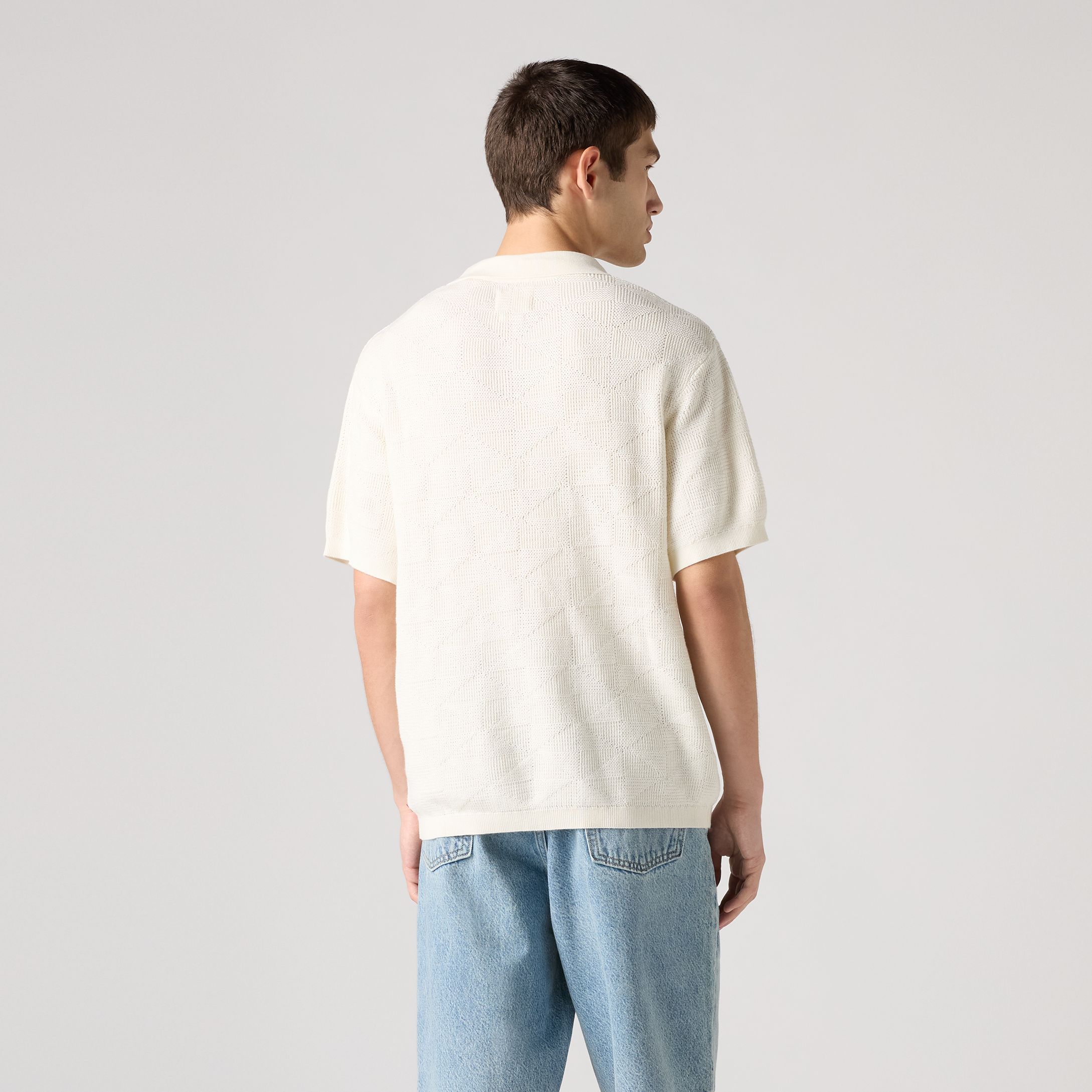 Open Collar Sweater Polo 3