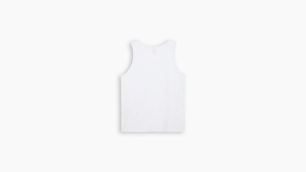 Housemark Tank Top — Bright White+Chest Hit - White