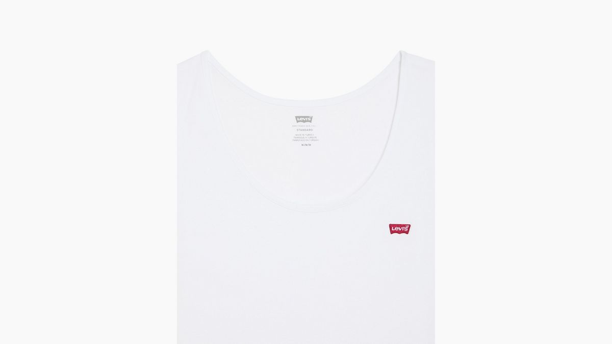 Housemark Tank Top — Bright White+Chest Hit - White