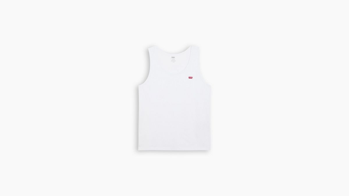 Housemark Tank Top — Bright White+Chest Hit - White
