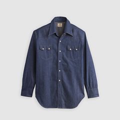 Shorthorn Sawtooth Western Shirt — Shorthorn Rigid - Dark Wash 5