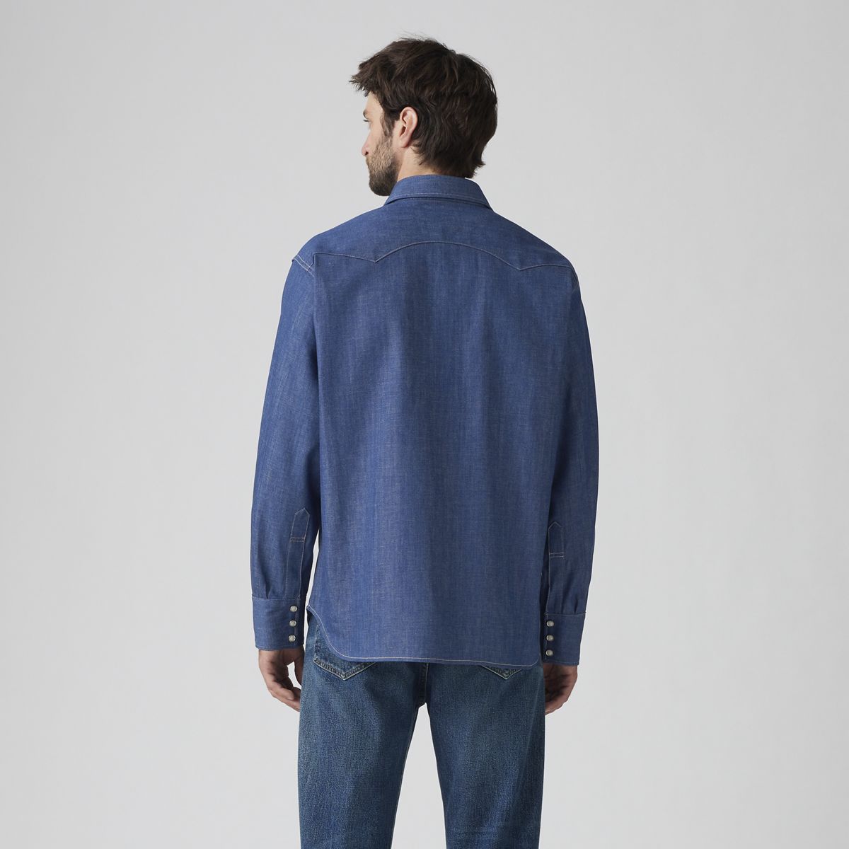 Shorthorn Sawtooth Western Shirt — Shorthorn Rigid - Dark Wash