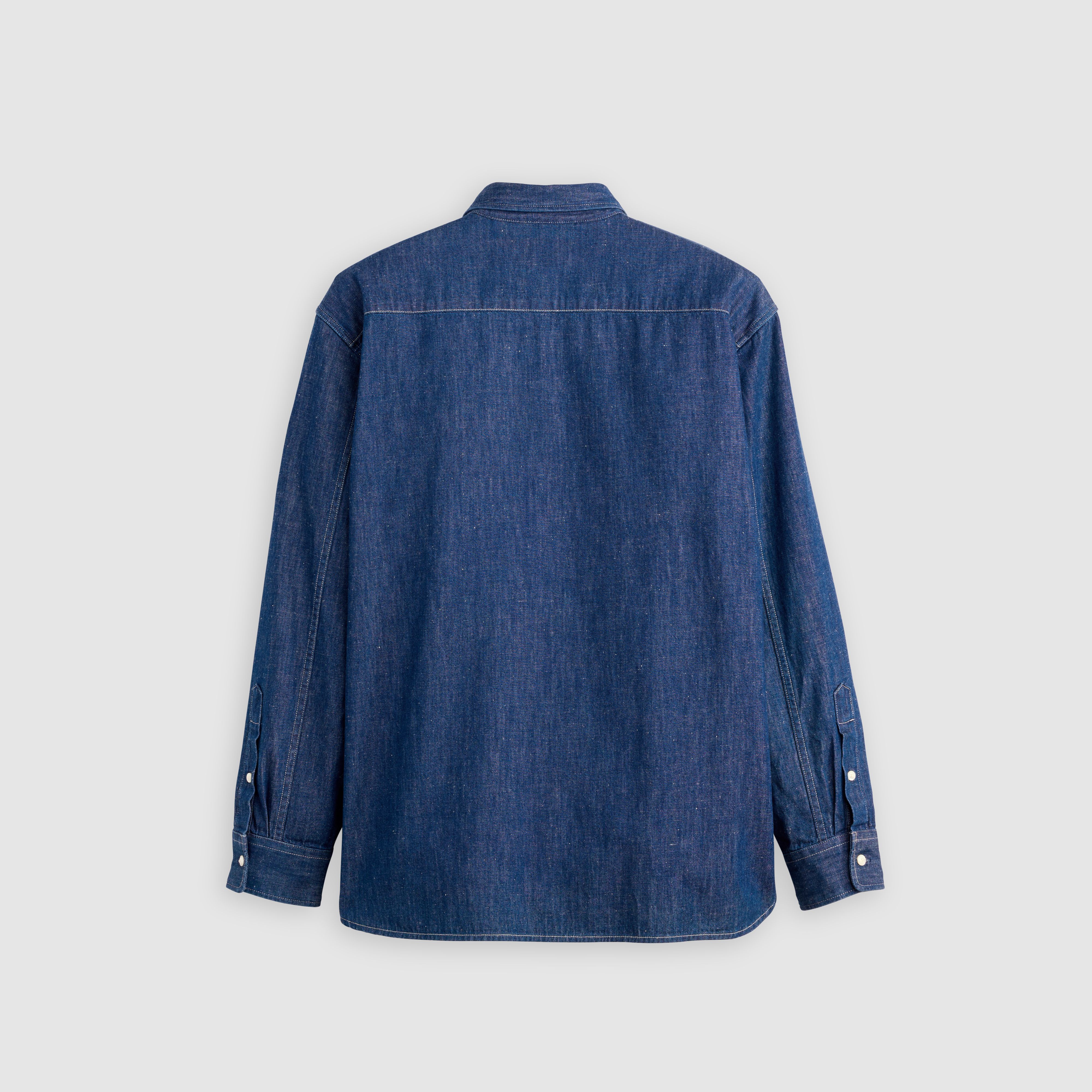 Relaxed Denim Button-Down Shirt 6
