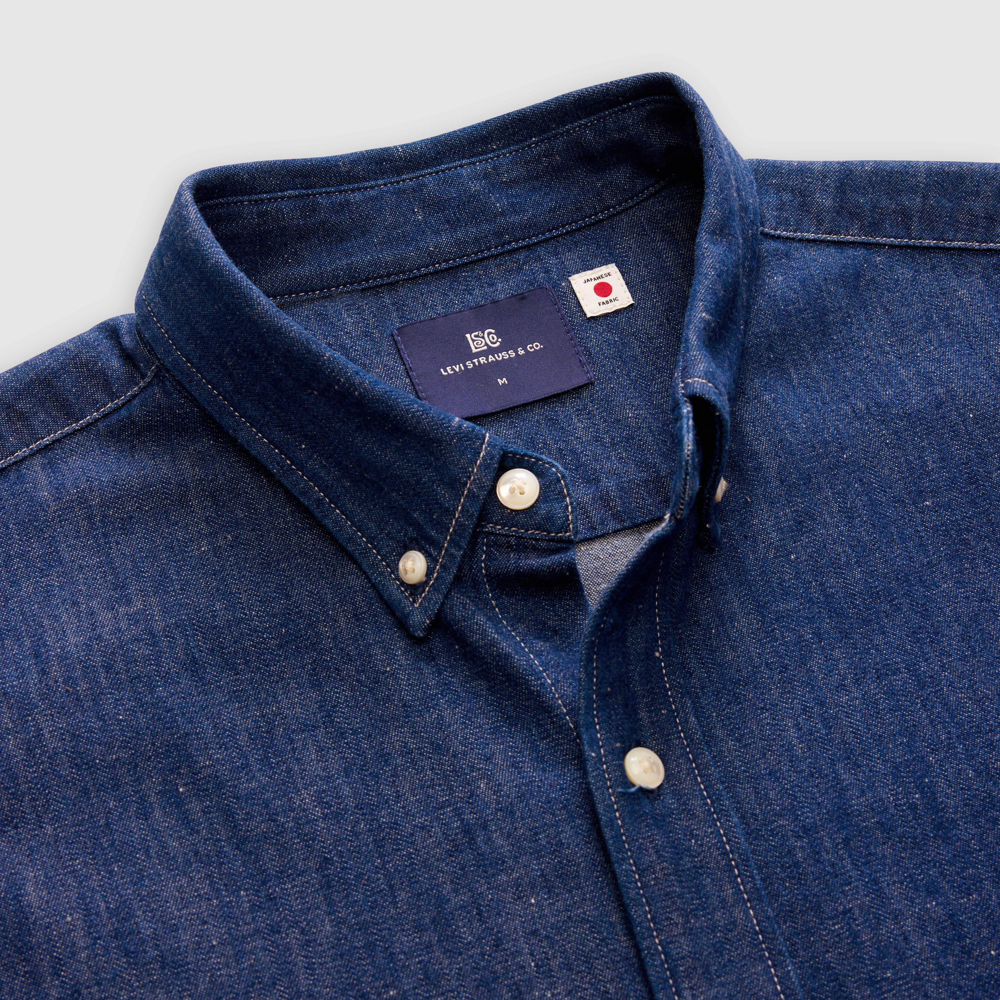 Relaxed Denim Button-Down Shirt 7