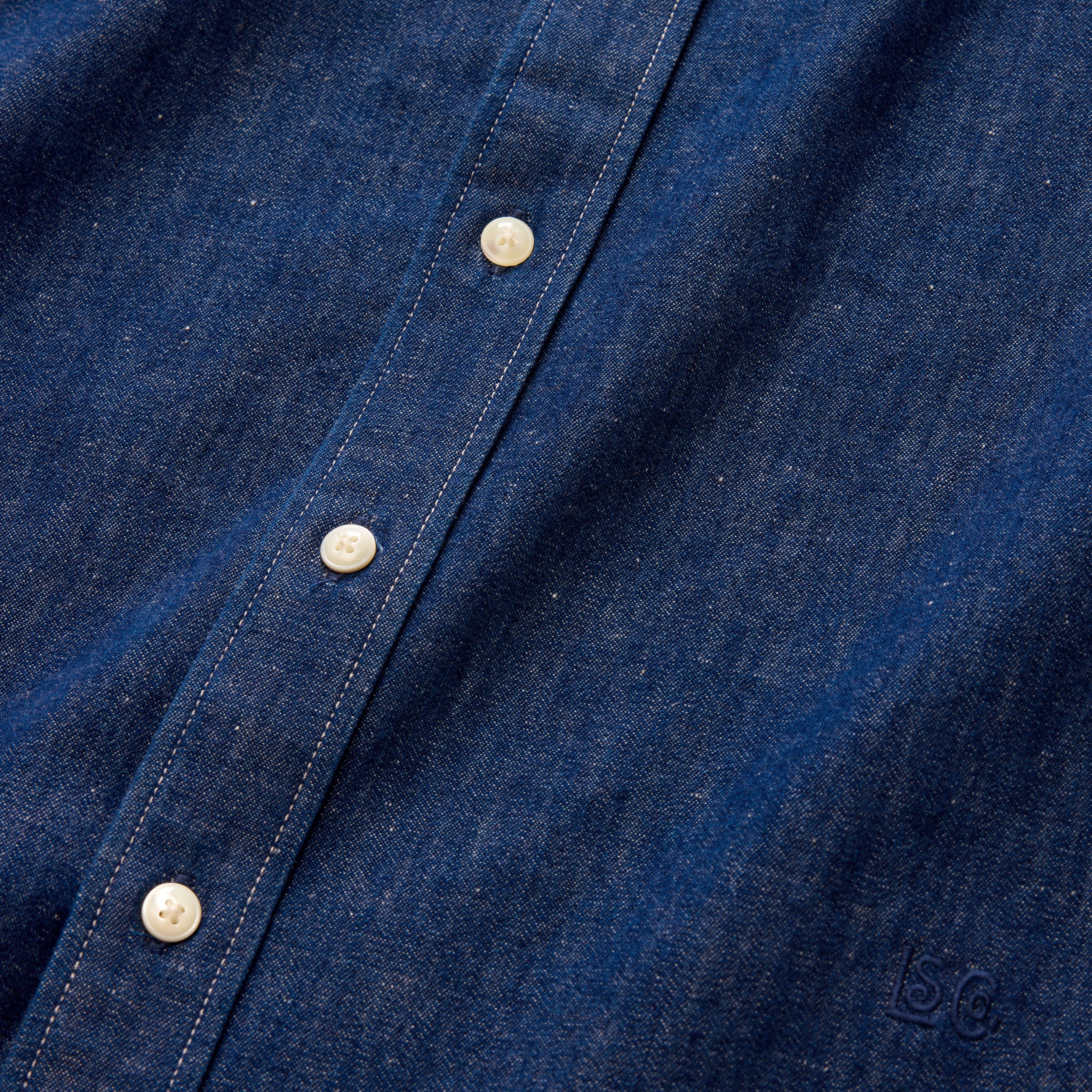 Relaxed Denim Button-Down Shirt