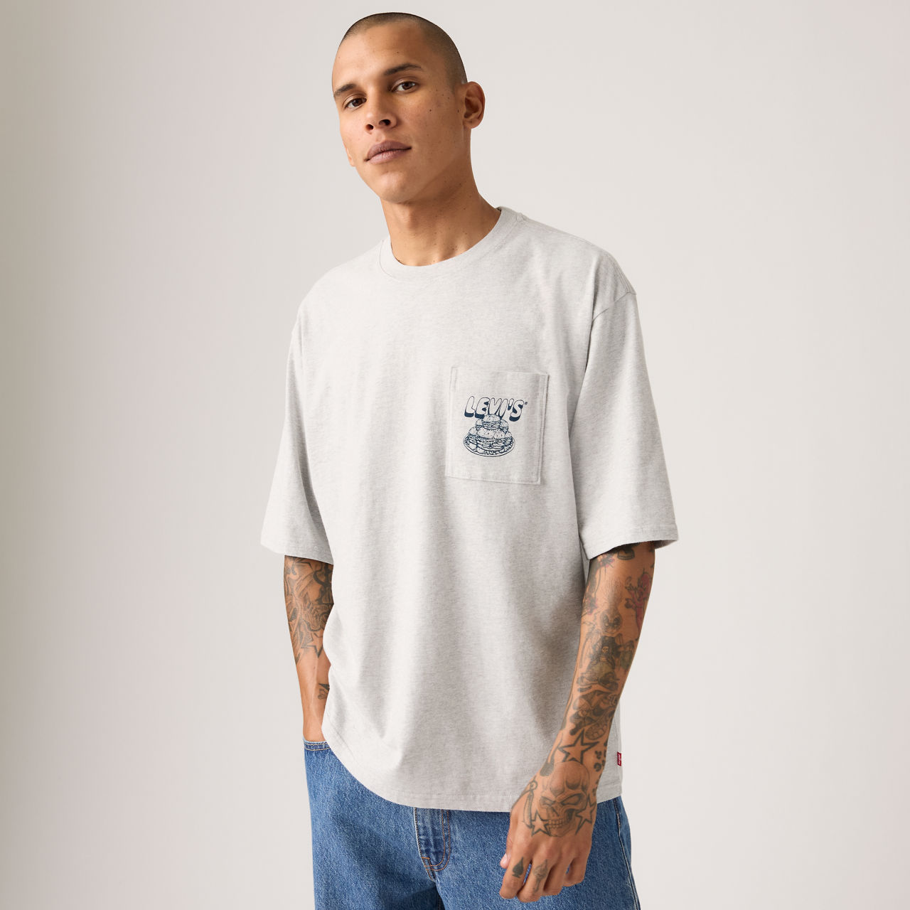 Half-Sleeve Graphic Pocket T-Shirt 2