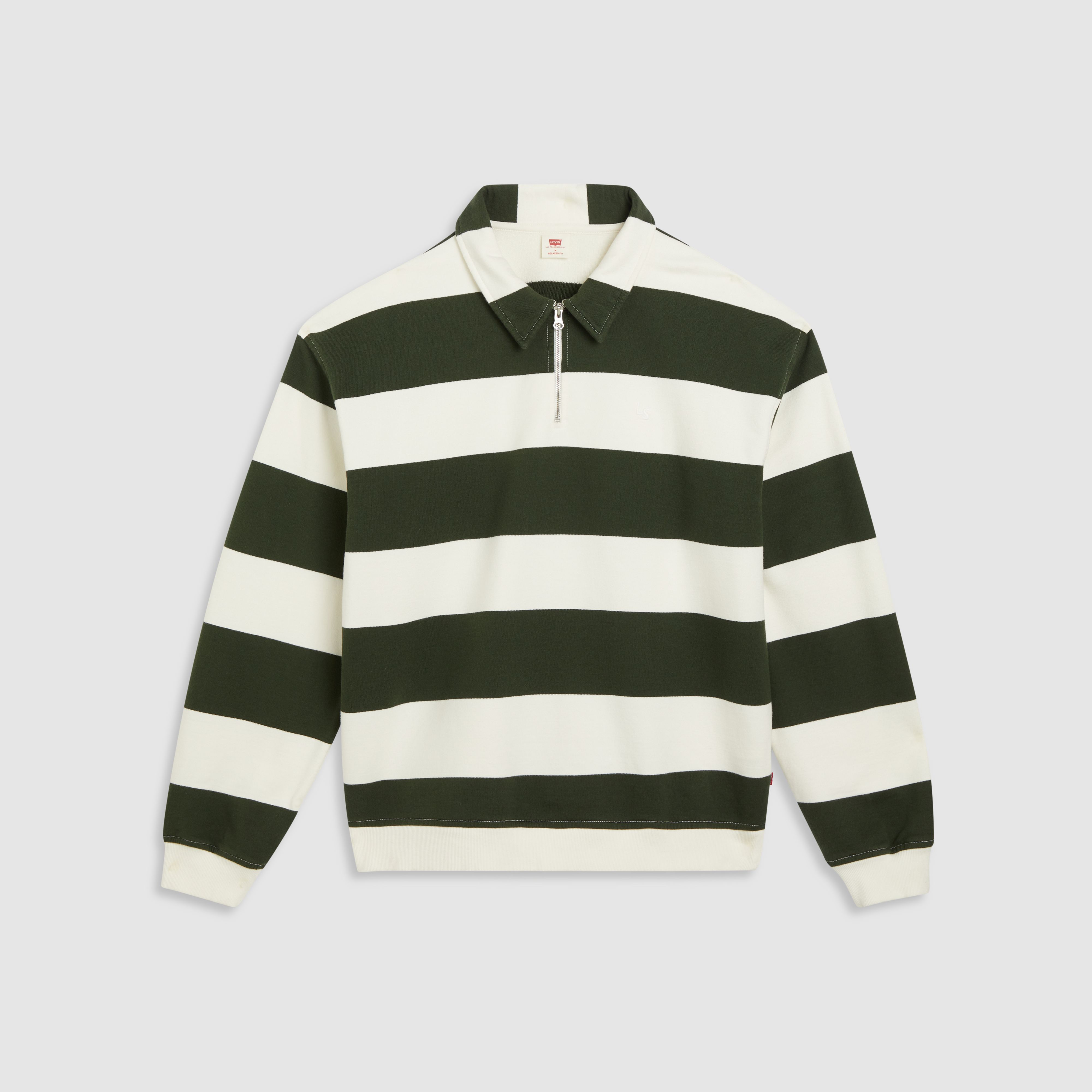 Quarter Zip Collar Crewneck Sweatshirt 5