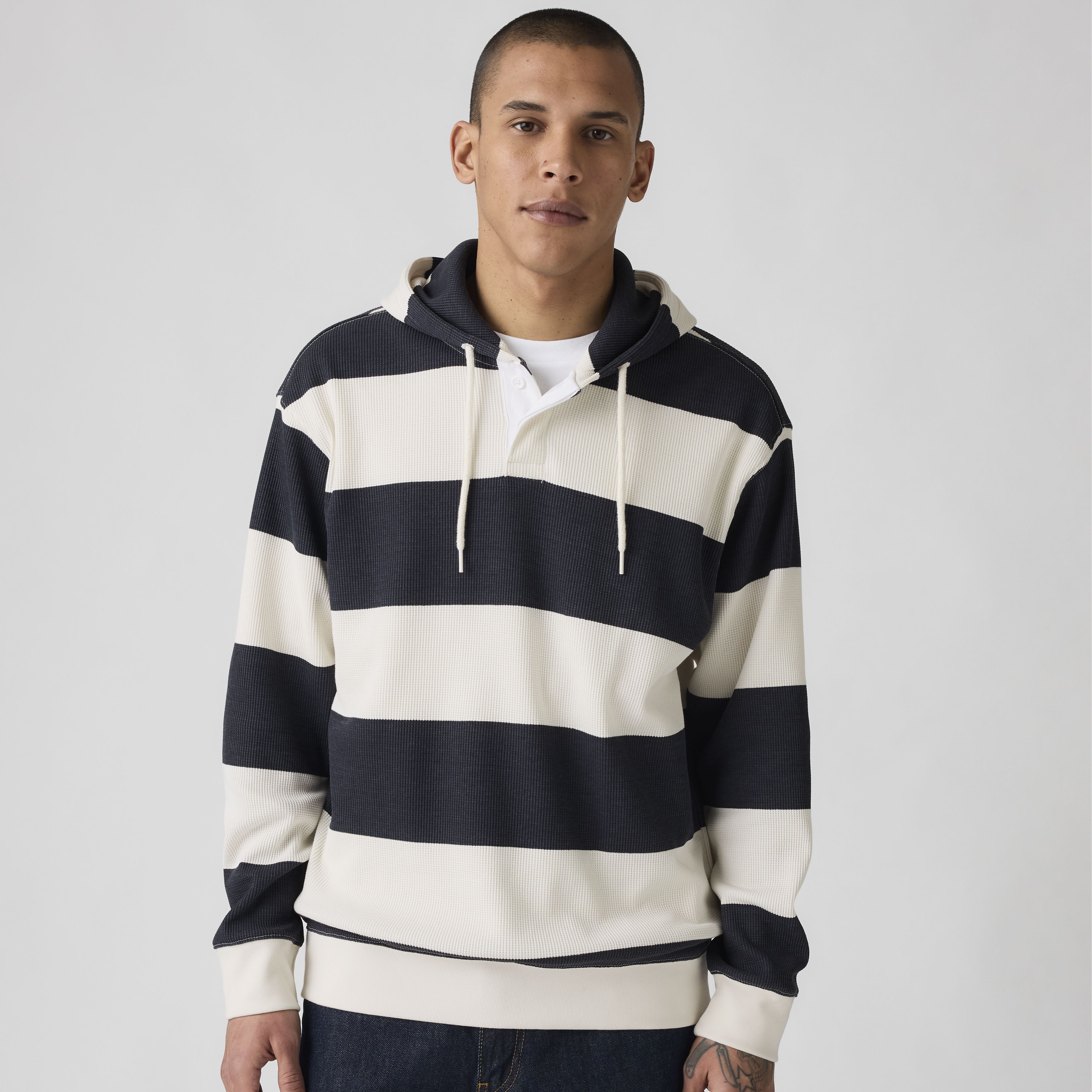 Thermal Rugby Hoodie Sweatshirt 1
