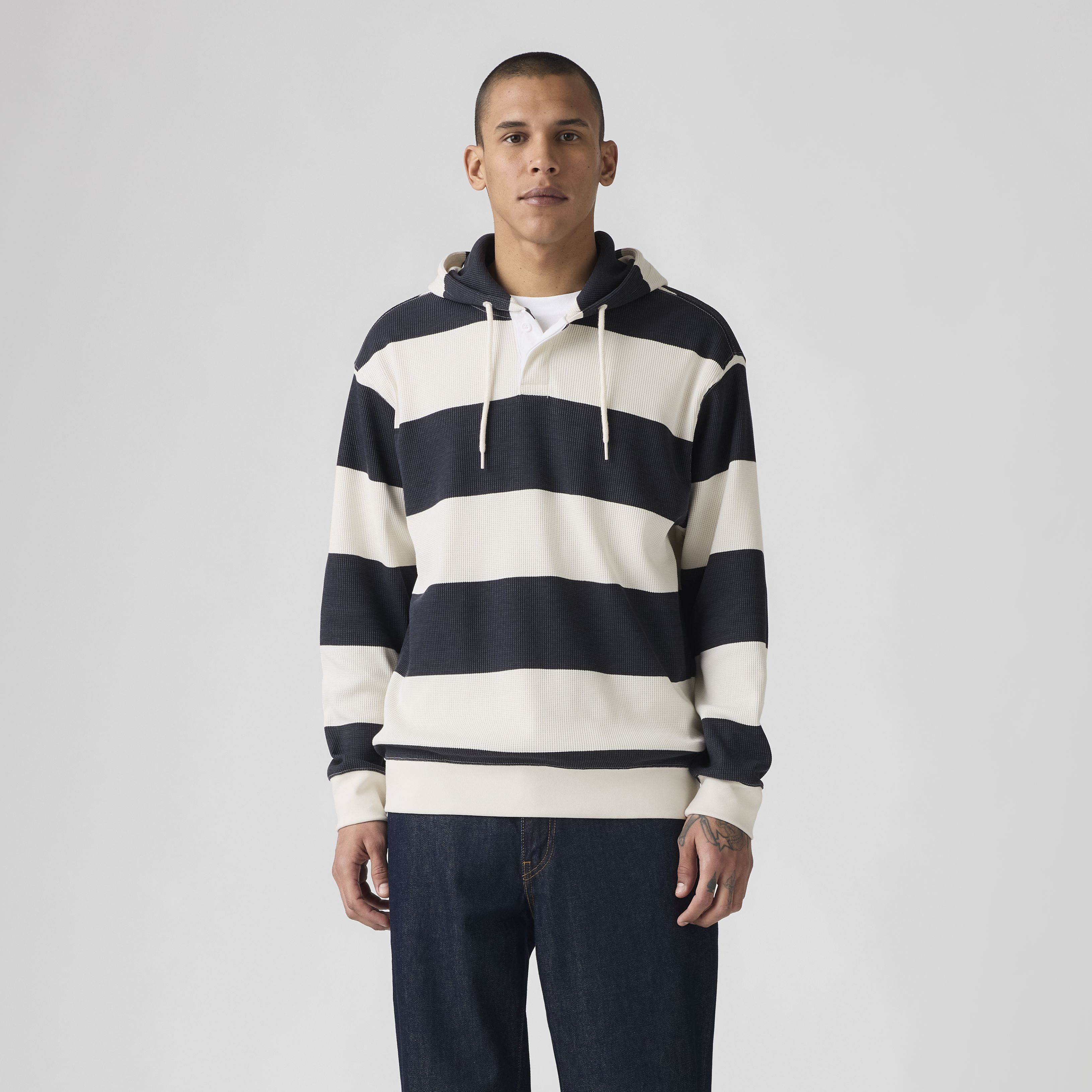 Thermal Rugby Hoodie Sweatshirt 3