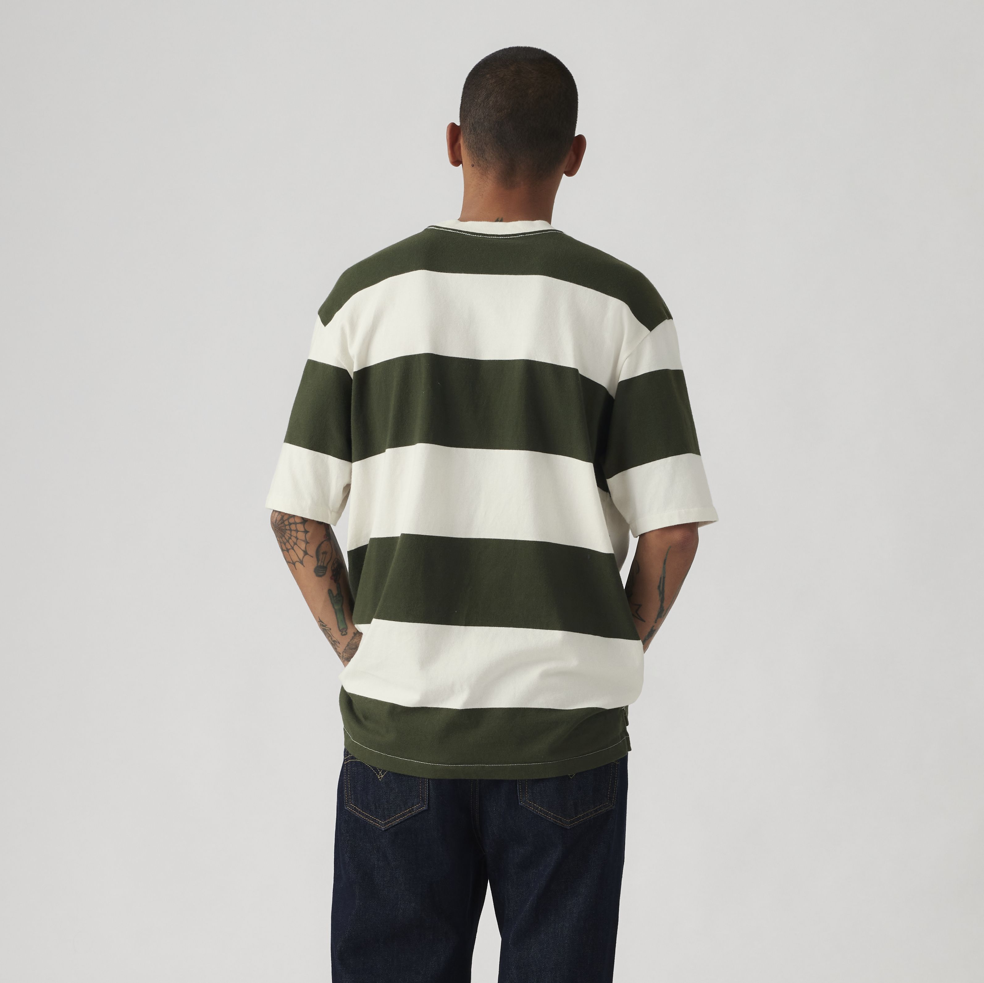 Stepped Hem Half-Sleeve T-Shirt 4