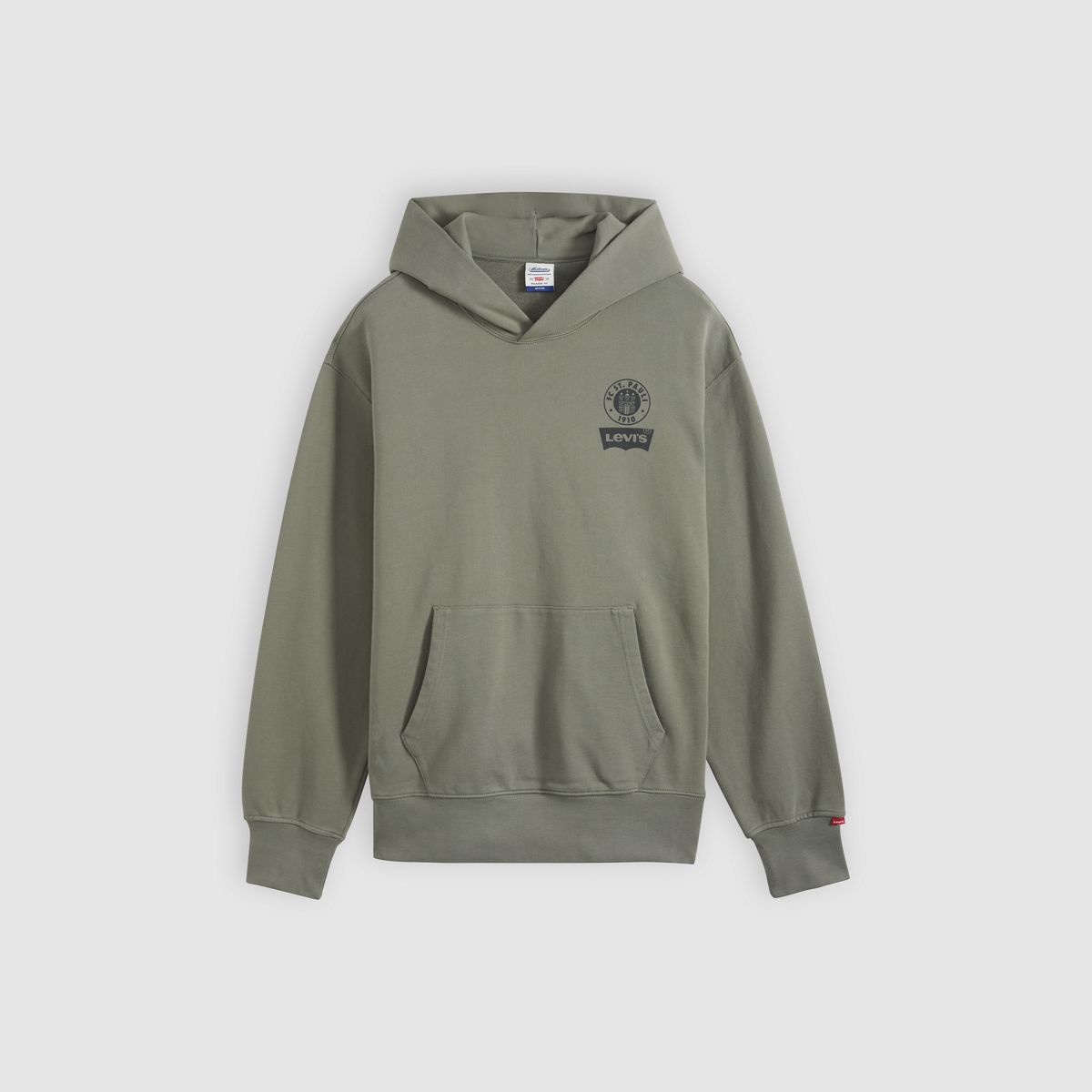 The Authentic Hoodie — St.Pauli MillerntorStadionBackprint - Mulled Basil - Green