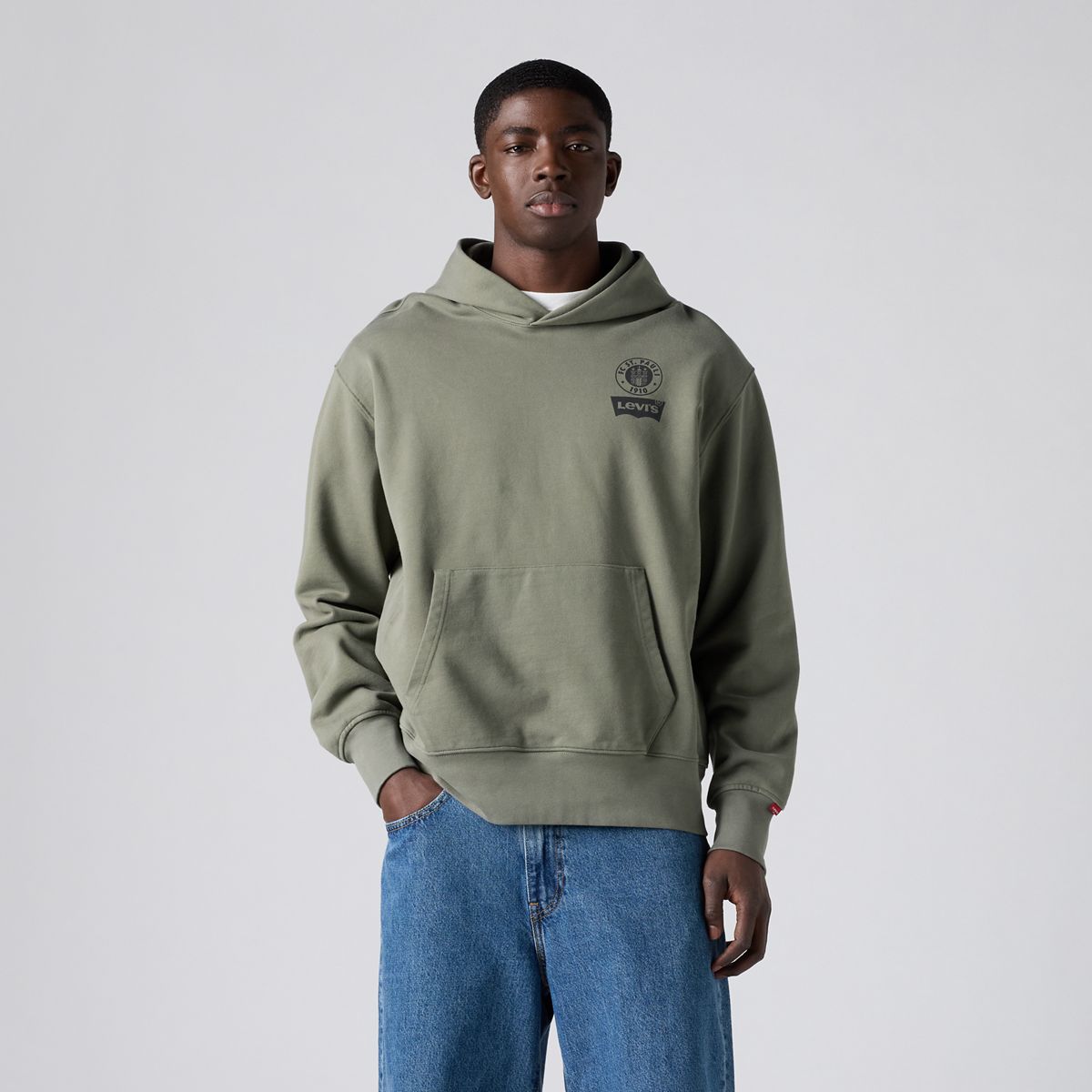 The Authentic Hoodie — St.Pauli MillerntorStadionBackprint - Mulled Basil - Green