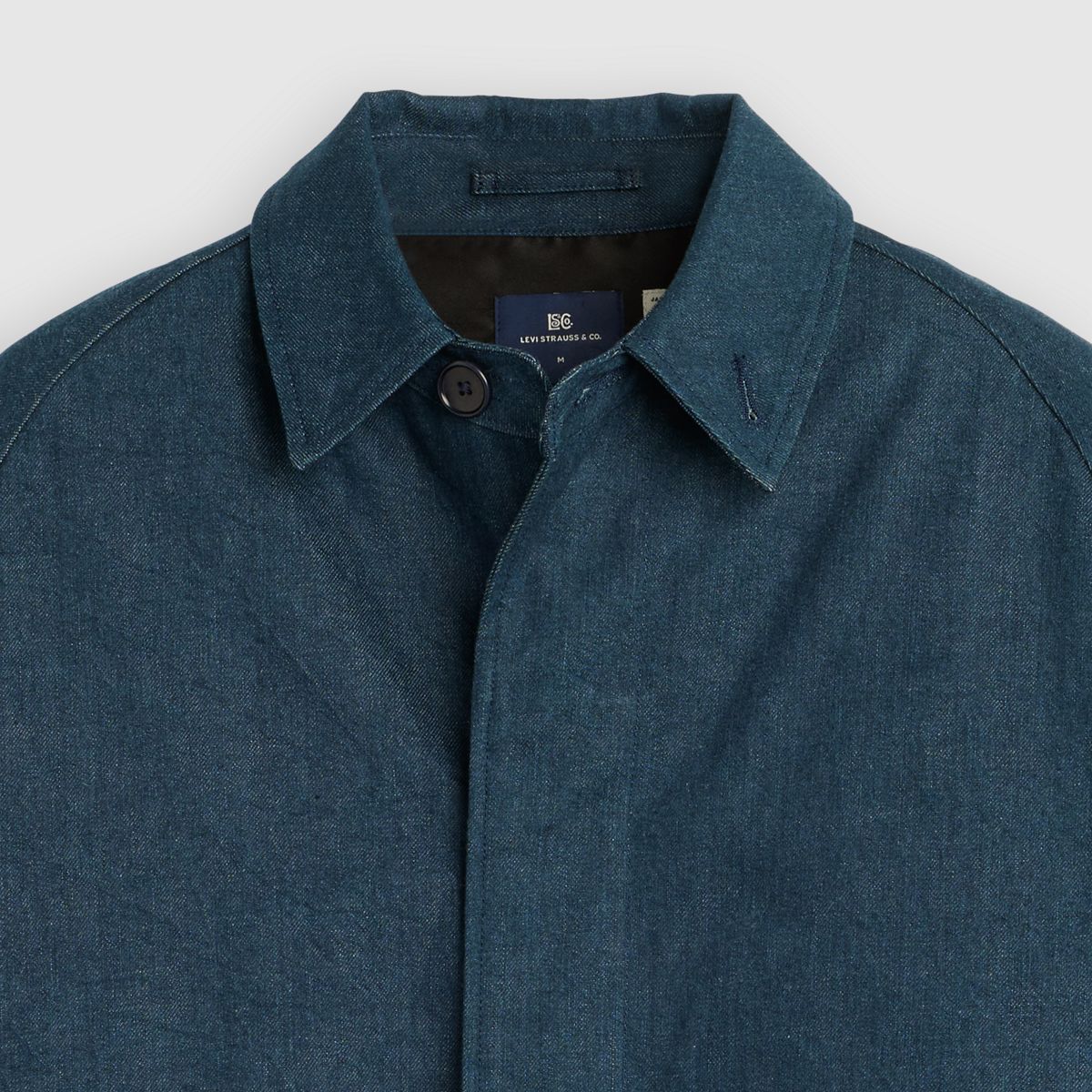 Levi's® Blue Tab™ Denim Mac Coat — Idea Blue - Blue