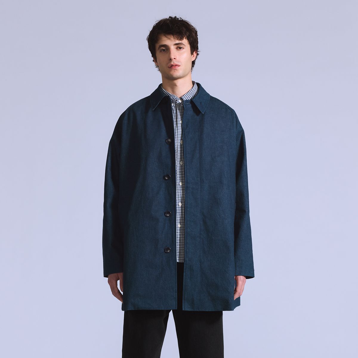 Levi's® Blue Tab™ Denim Mac Coat — Idea Blue - Blue