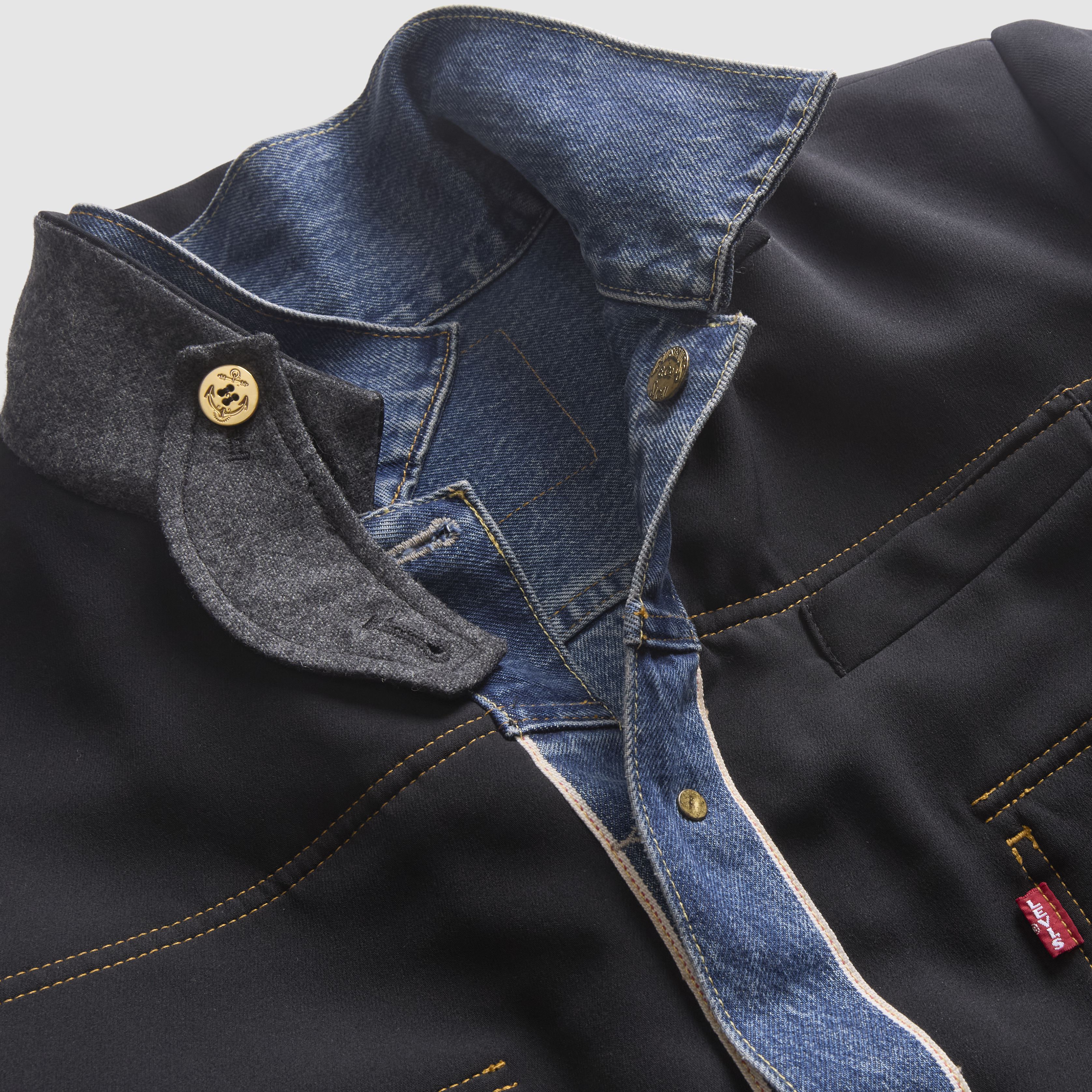 Levi's® x sacai denim x matelasse-twill vändbar blouson 9