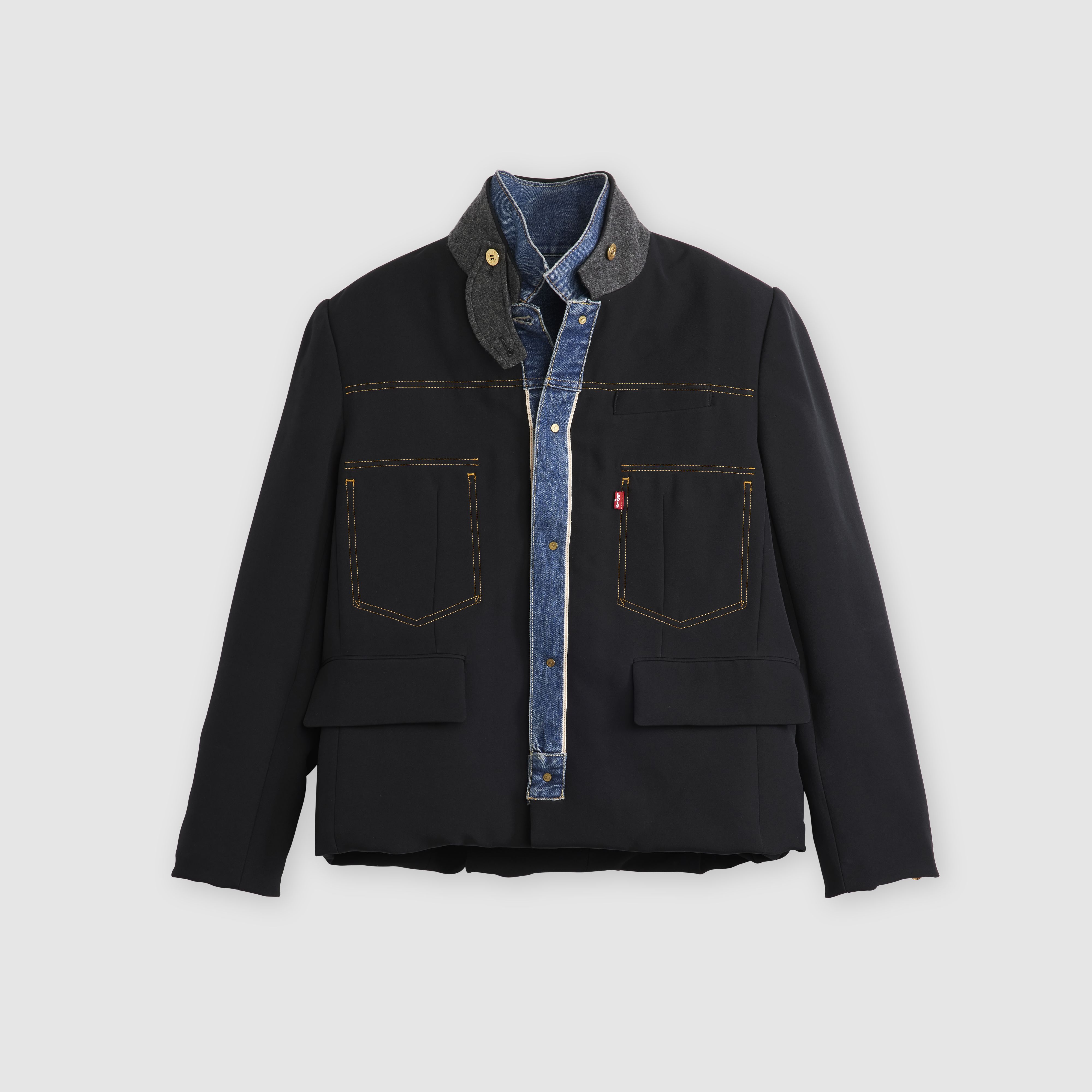 Levi's® x sacai denim x matelasse-twill vändbar blouson 7