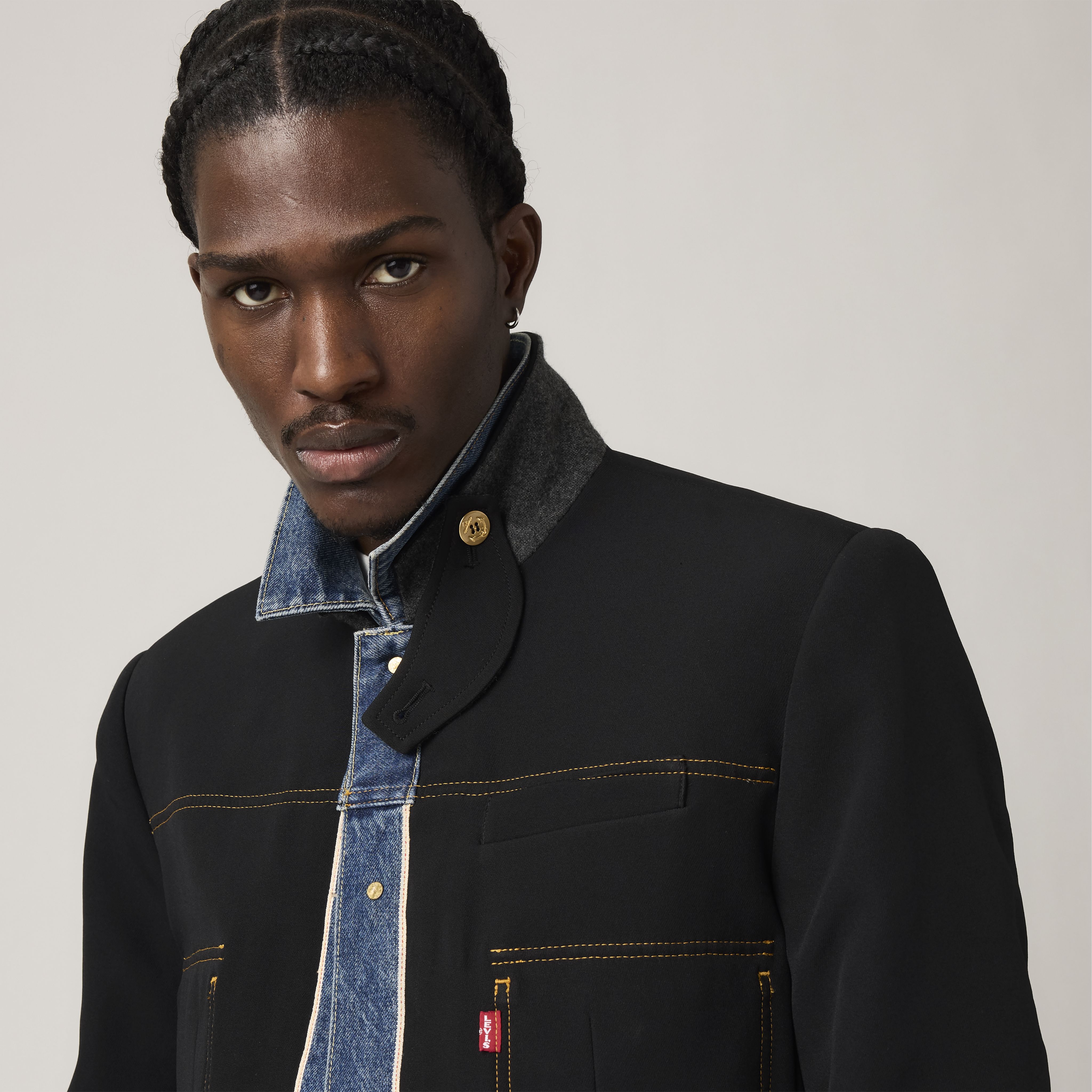 Levi's® x sacai denim x matelasse-twill vändbar blouson 4