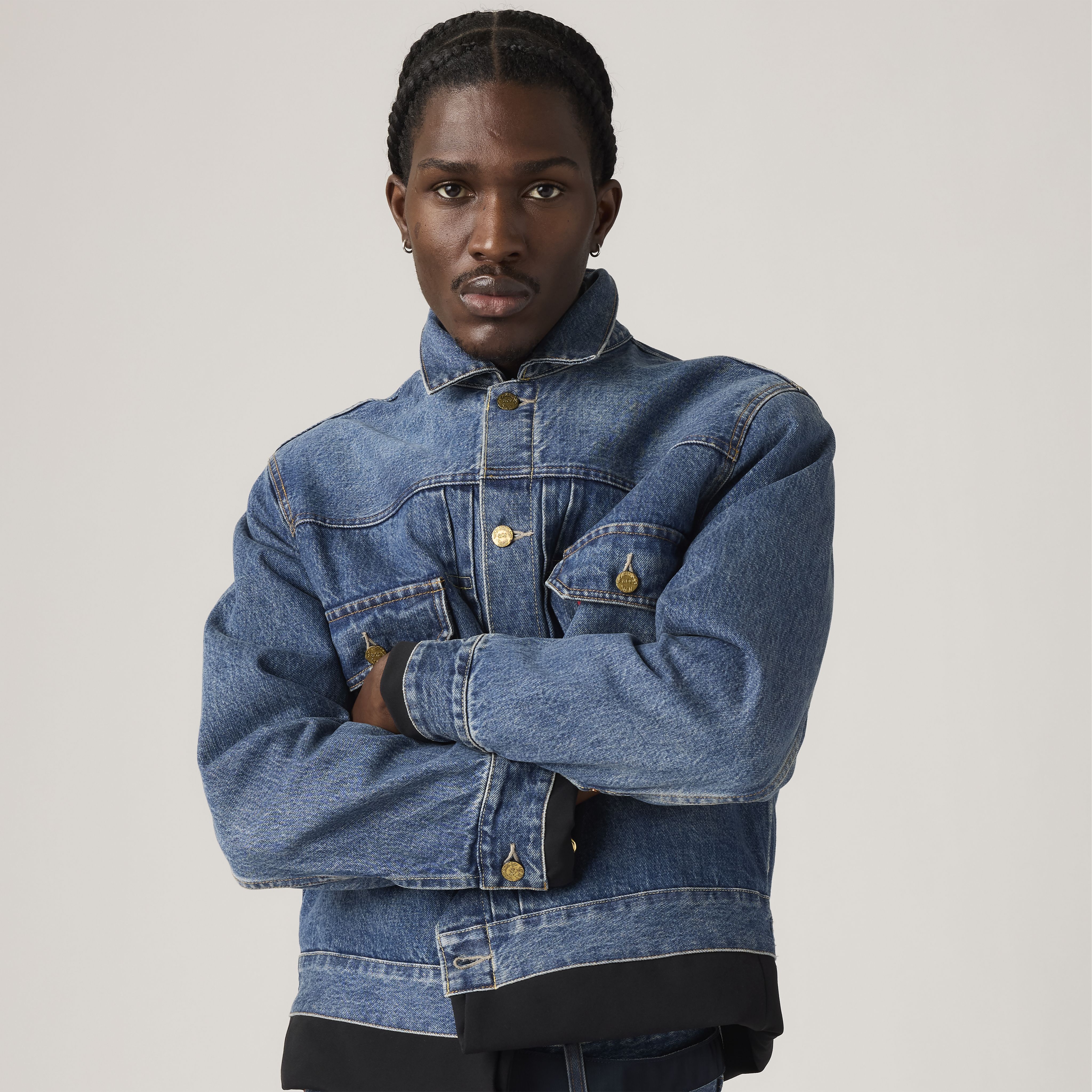 Levi's® x sacai denim x matelasse-twill vändbar blouson 5