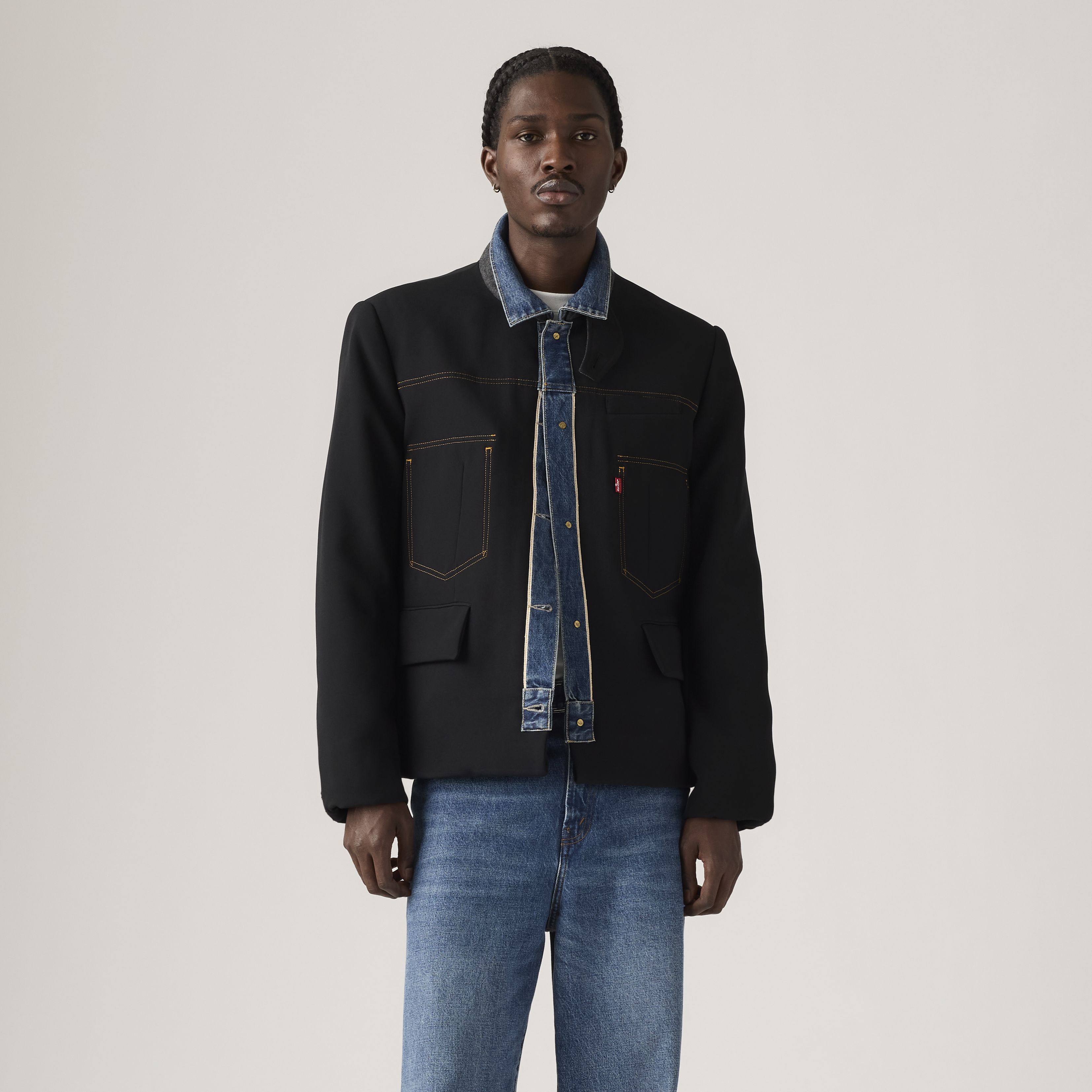 Levi's® x sacai denim x matelasse-twill vändbar blouson 2