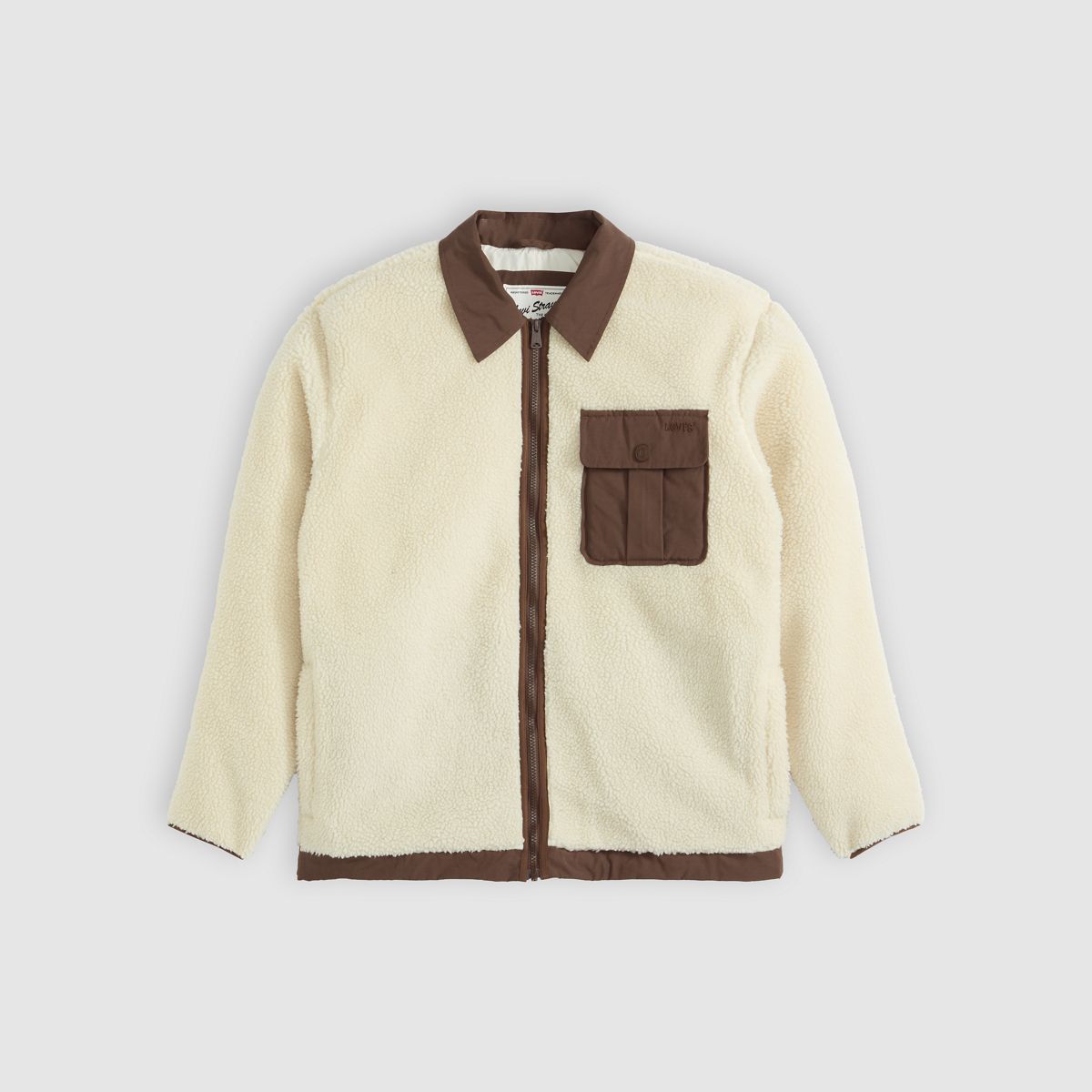 Joonie Sherpa Jacket — Oatmeal - Neutral