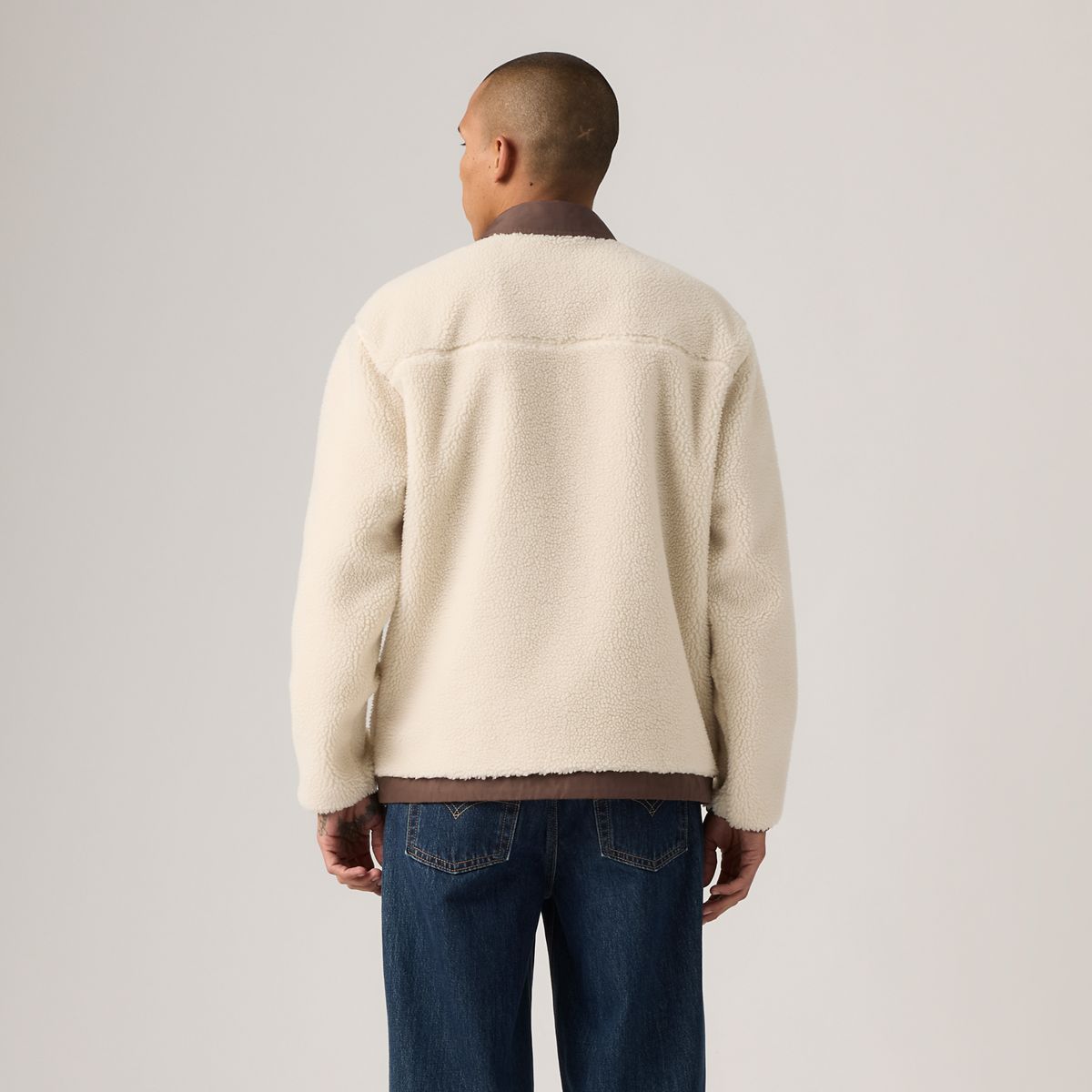 Joonie Sherpa Jacket — Oatmeal - Neutral
