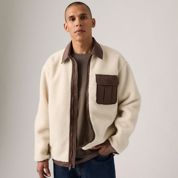 Joonie Sherpa Jacket — Oatmeal - Neutral