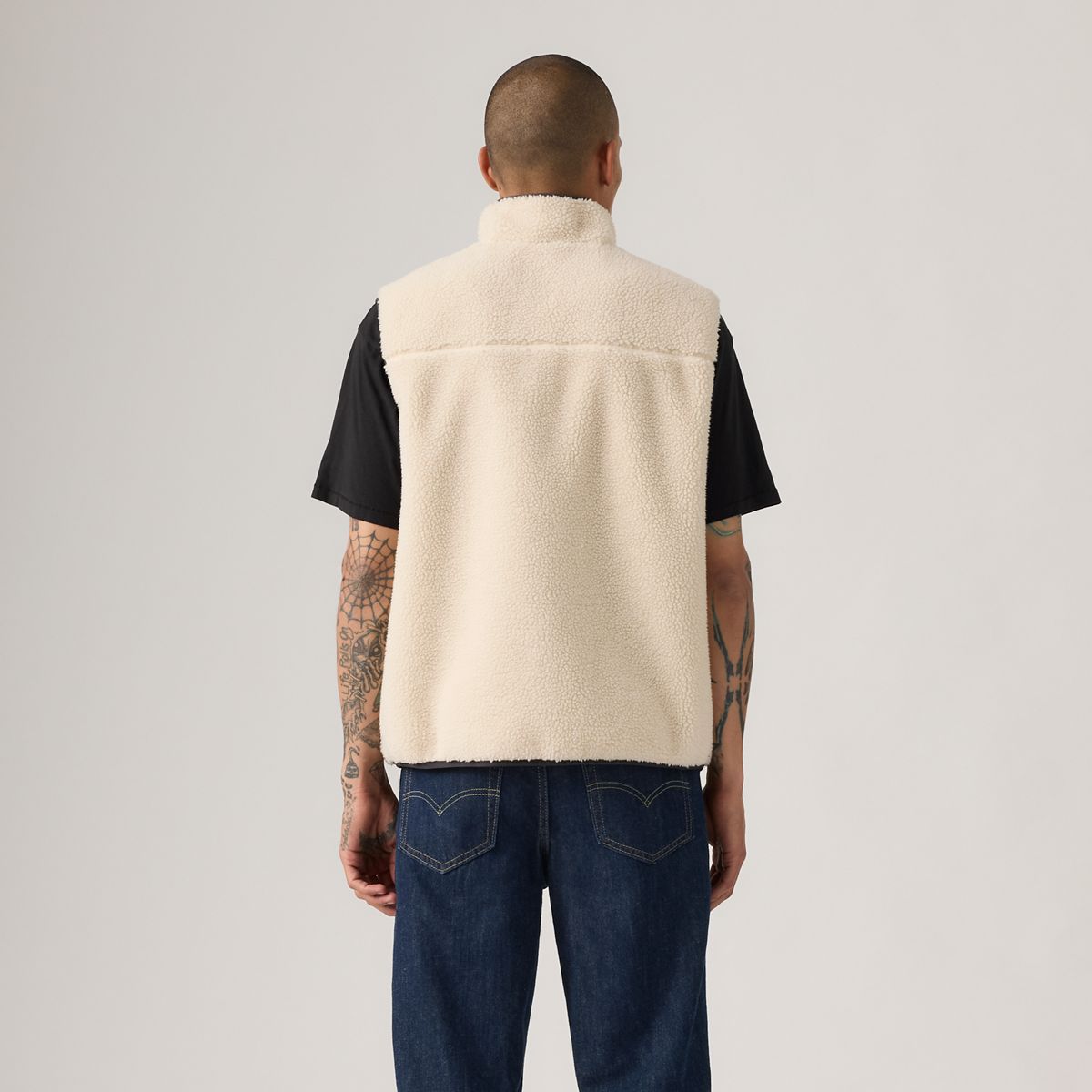 Joonie Sherpa Vest — Oatmeal - Neutral