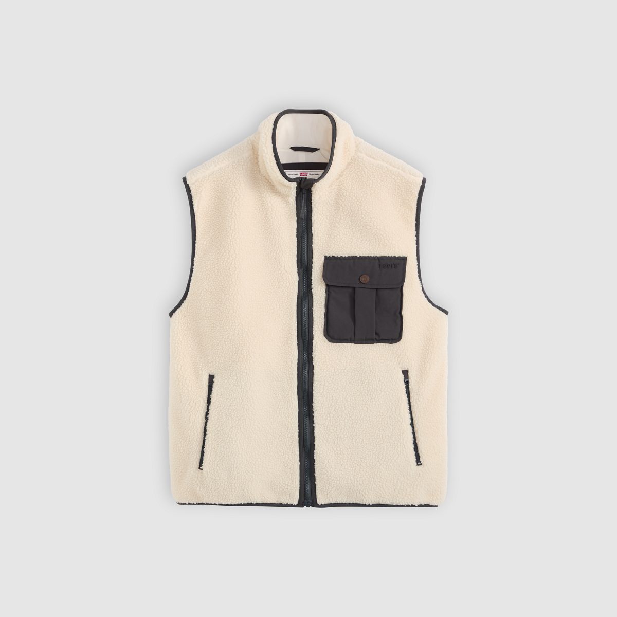 Joonie Sherpa Vest — Oatmeal - Neutral