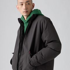 Briggs Short Puffer Jacket — Dark Phantom - Black 4