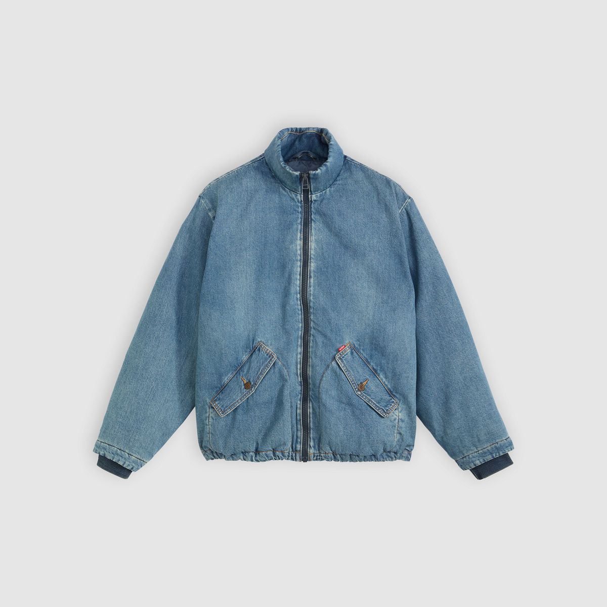 Briggs Short Puffer Jacket — Morning Jazz - Dark Wash