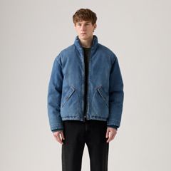 Briggs Short Puffer Jacket — Morning Jazz - Dark Wash 2