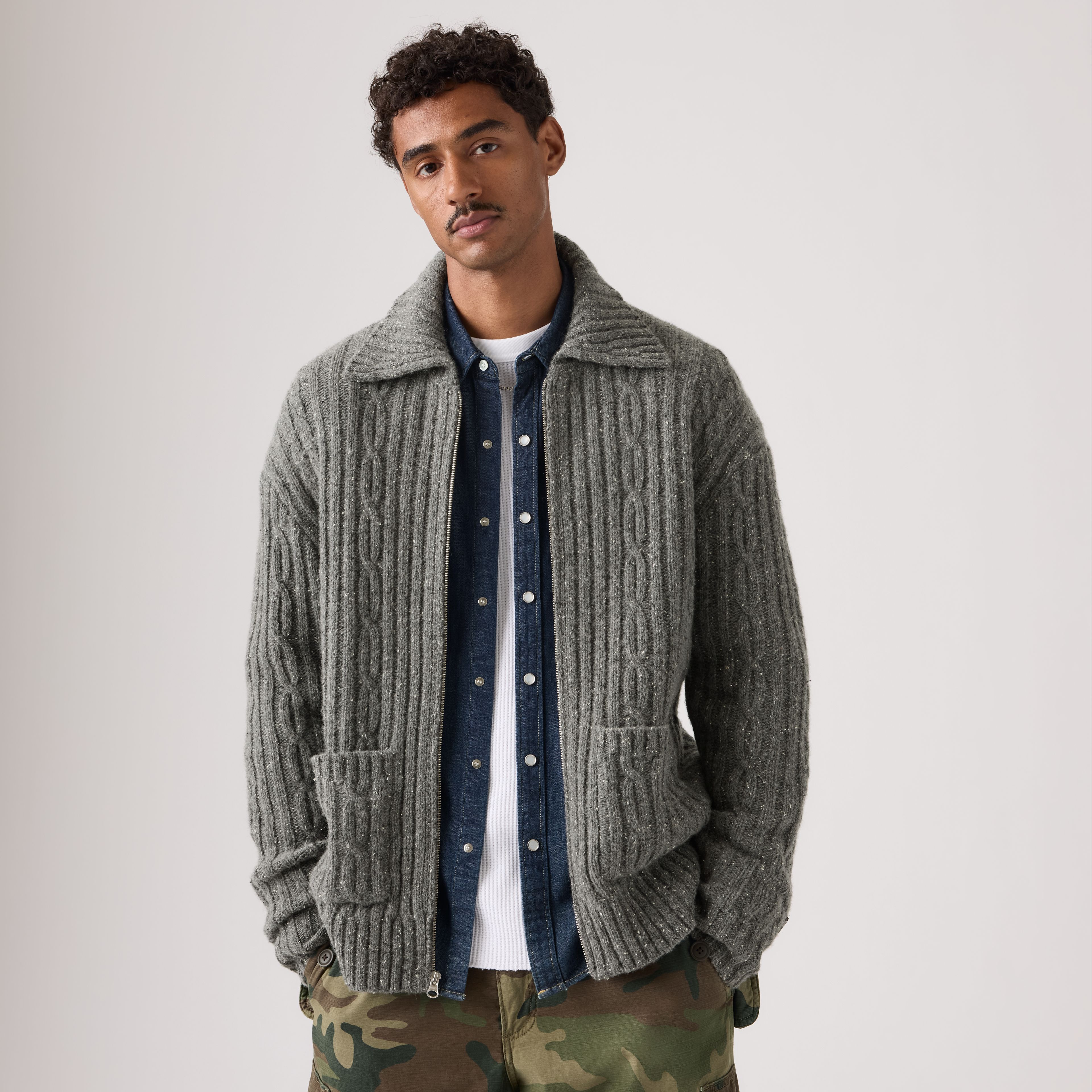 Telegraph Zip Cardigan