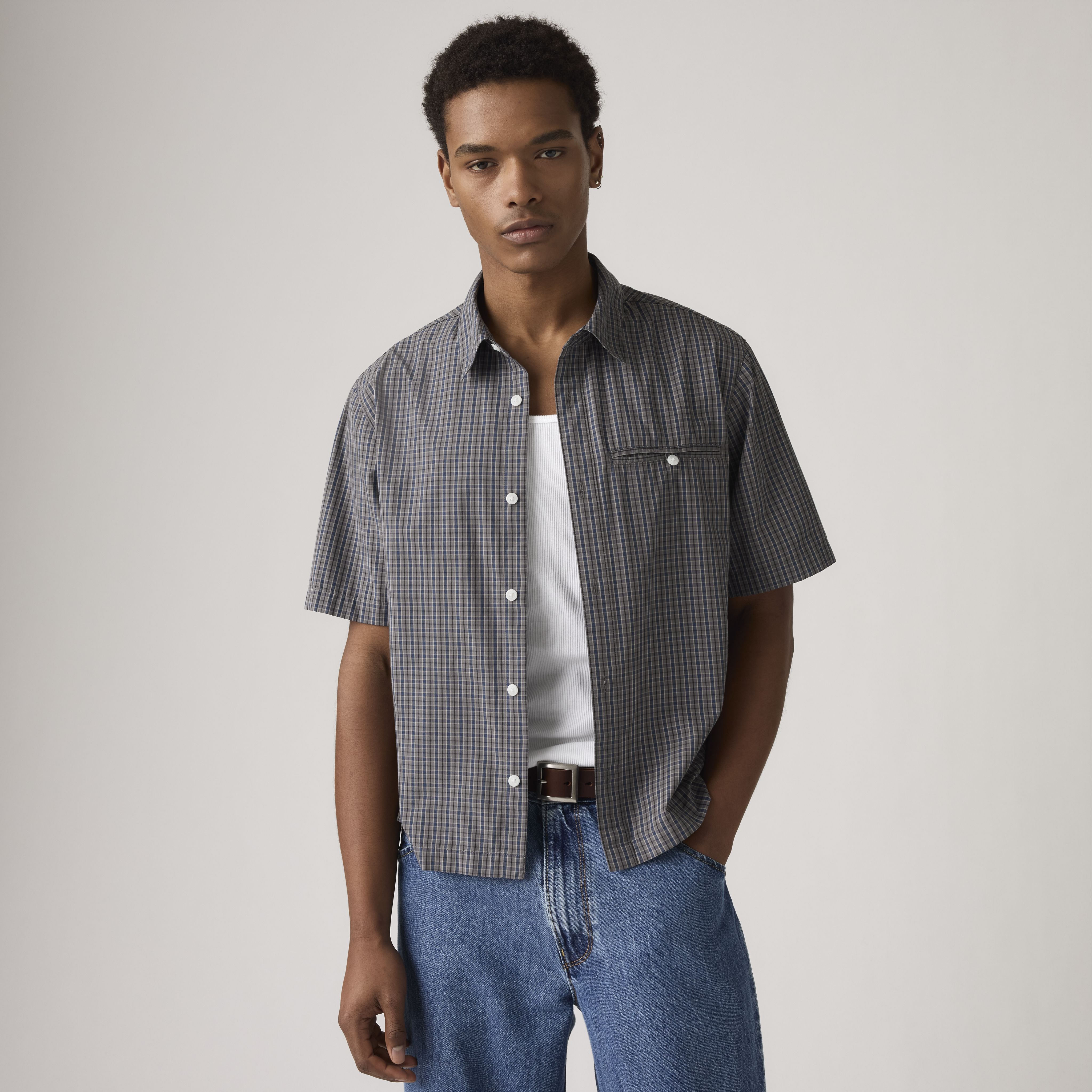 Short Sleeve Zandt Cropped Shirt 1