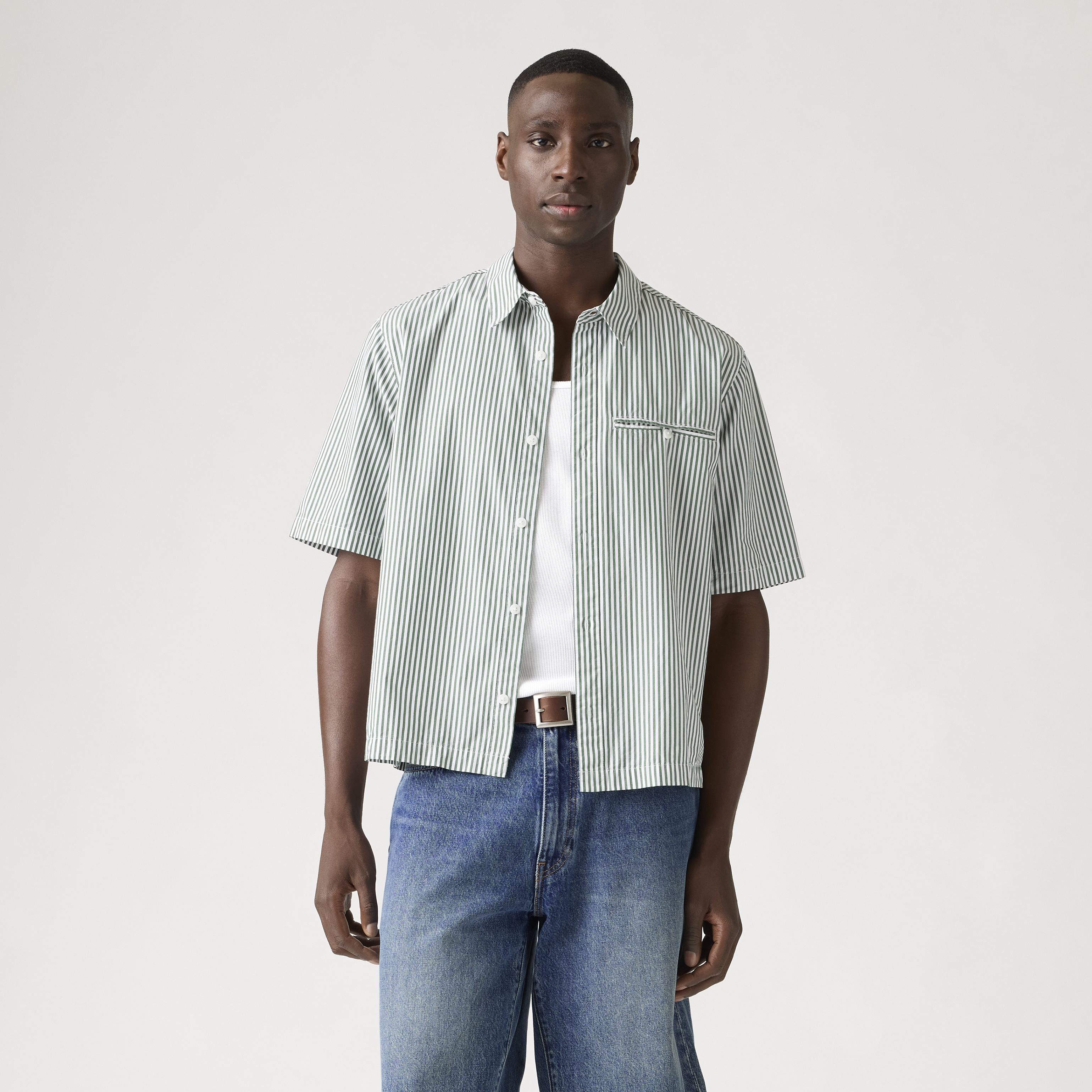 Short Sleeve Zandt Cropped Shirt 2