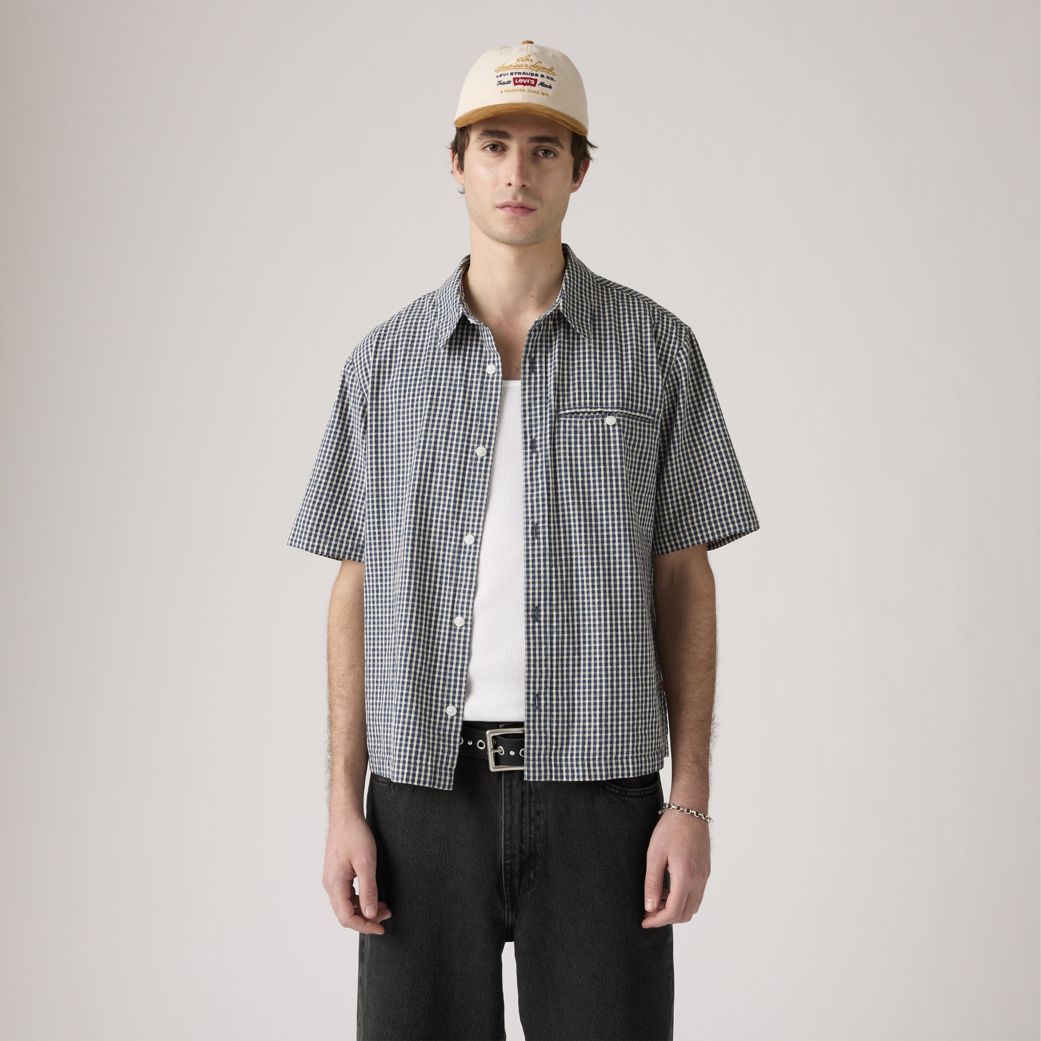 Short Sleeve Zandt Cropped Shirt 1