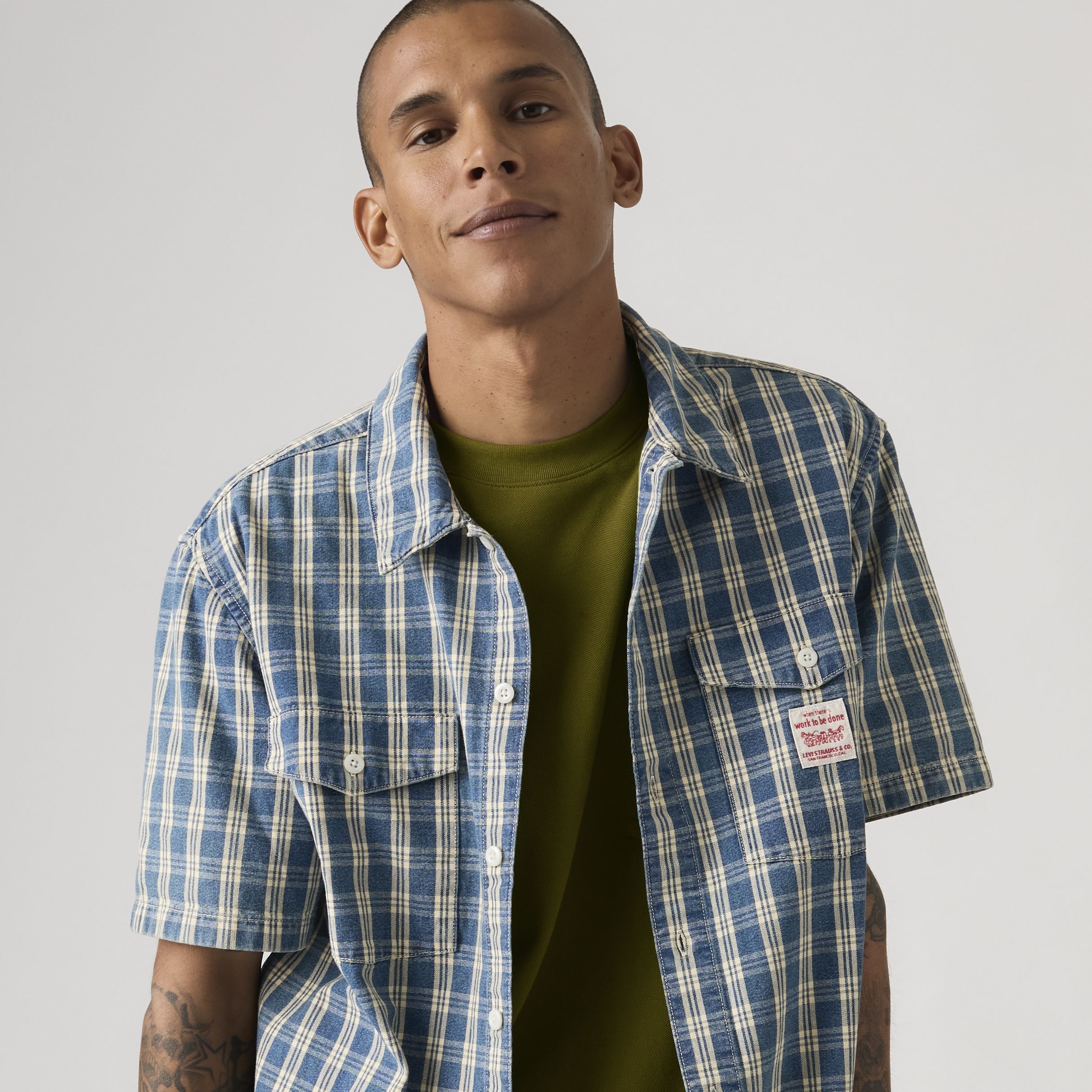 Short Sleeve Worker Shirt 2