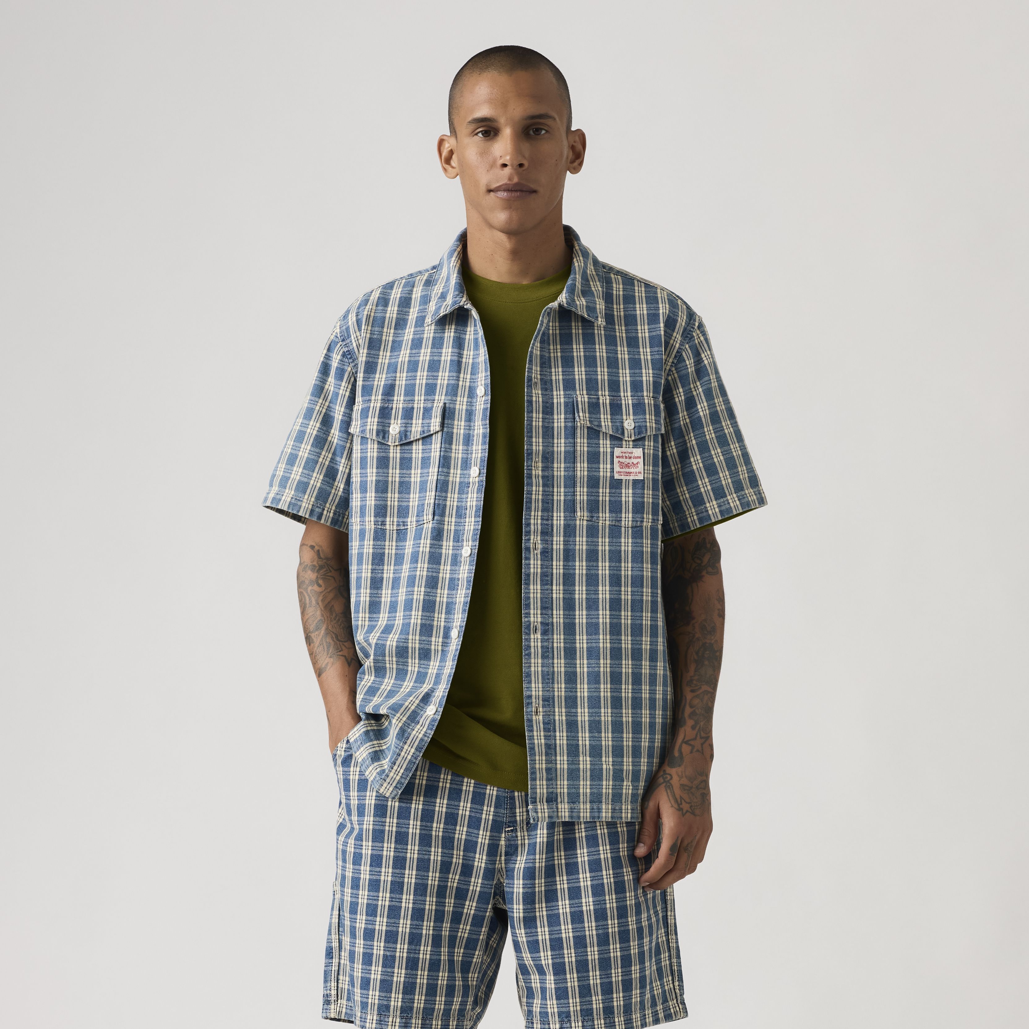 Short Sleeve Worker Shirt 7