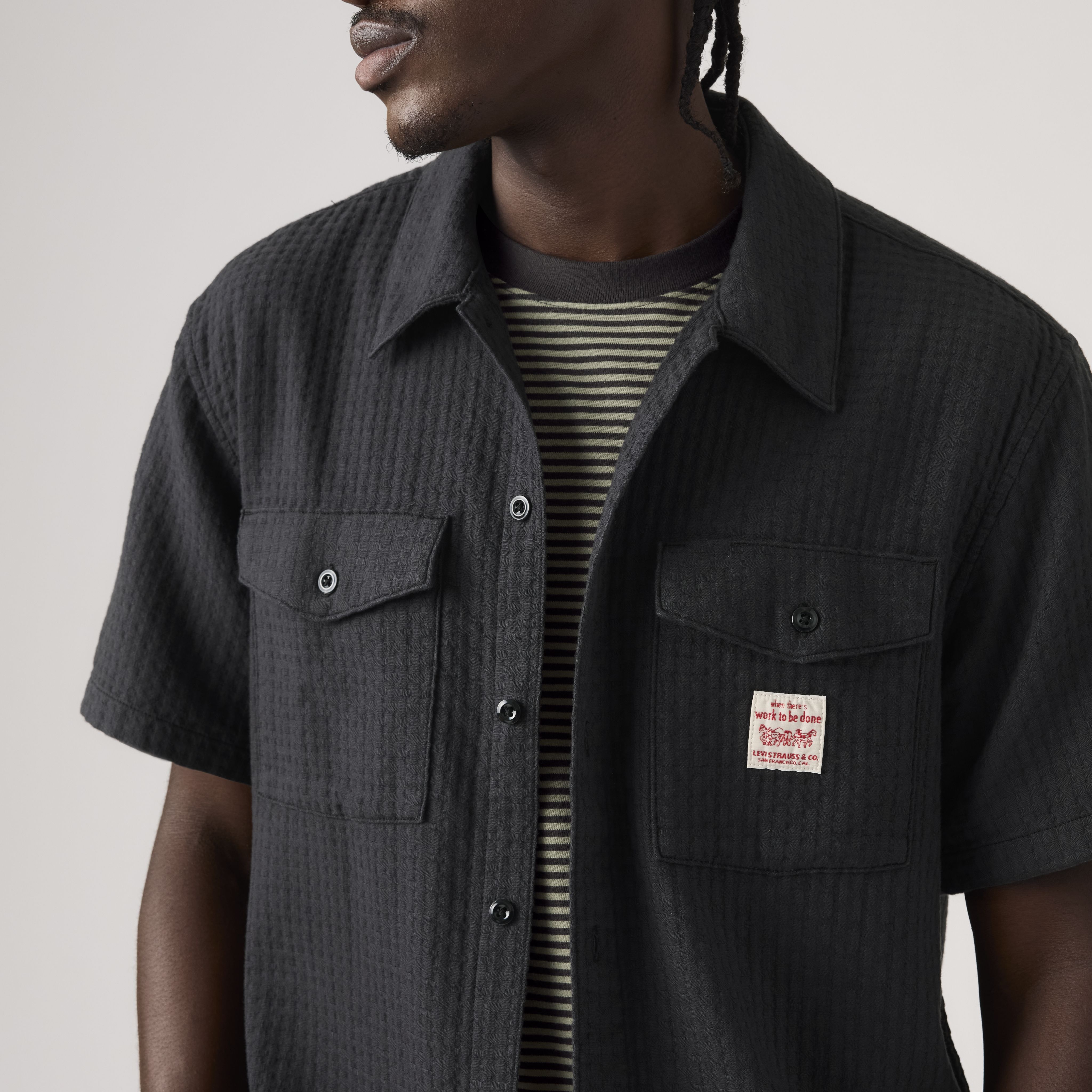 Short Sleeve Worker Shirt 2