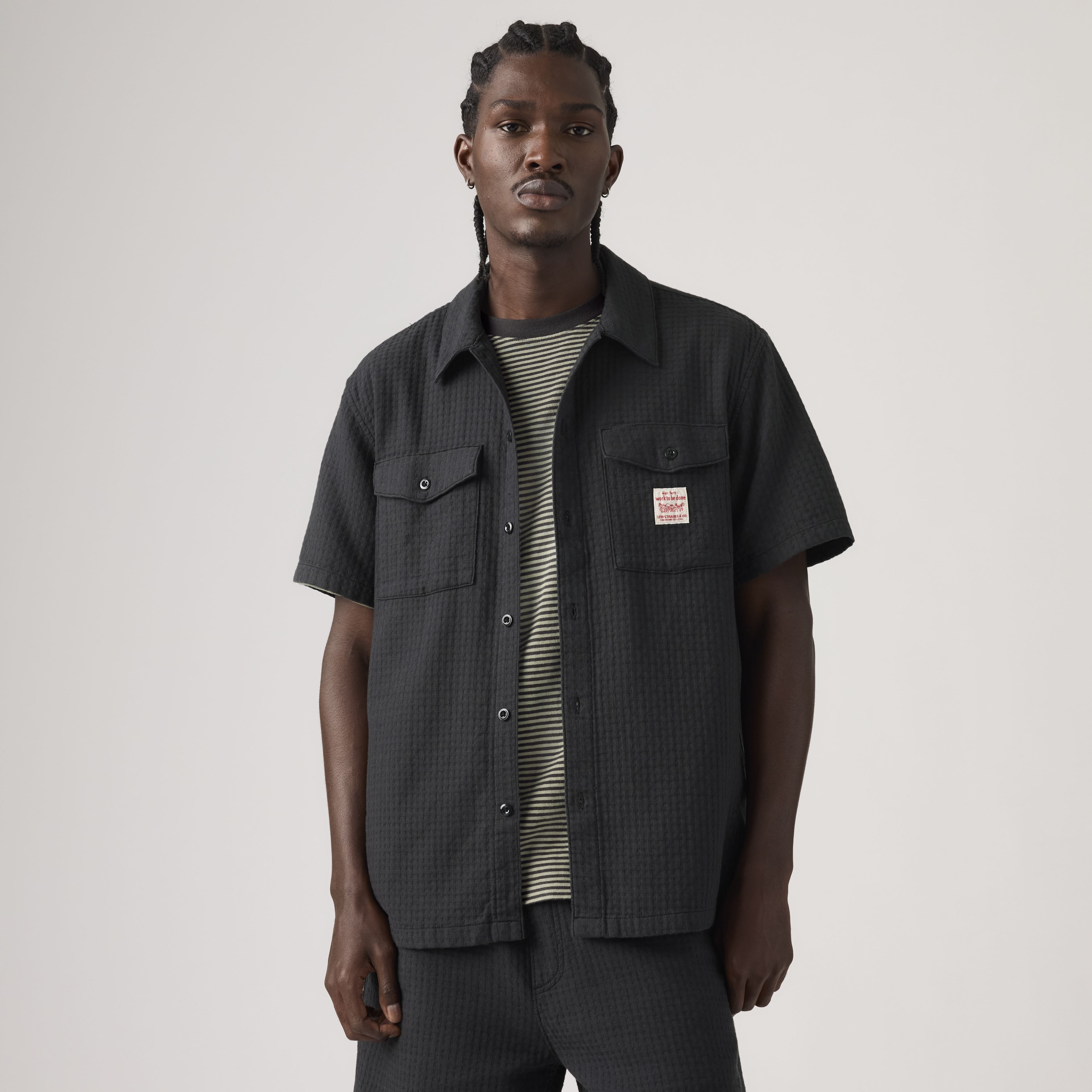 Short Sleeve Worker Shirt 1