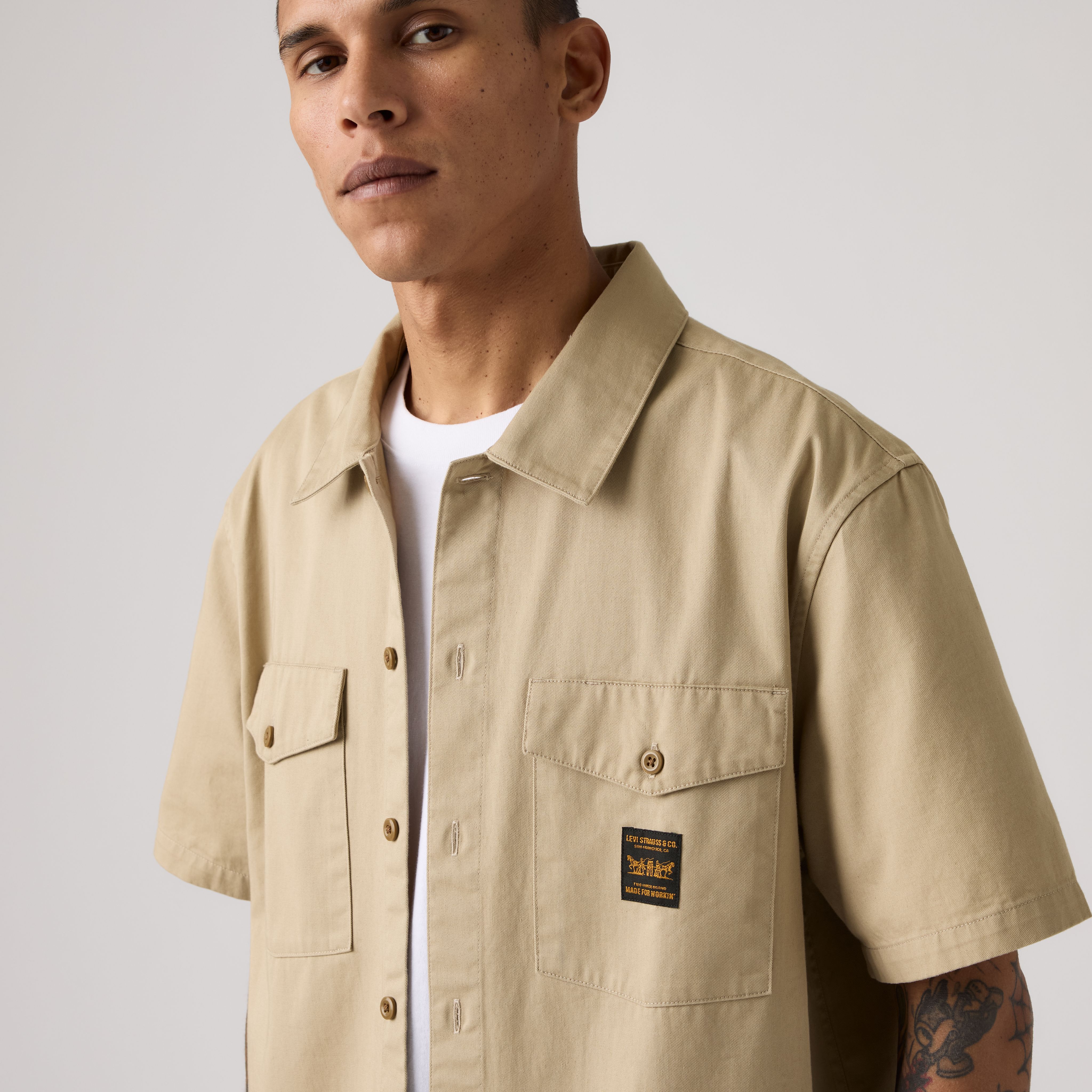 Relaxed Short-Sleeve Worker Shirt 2