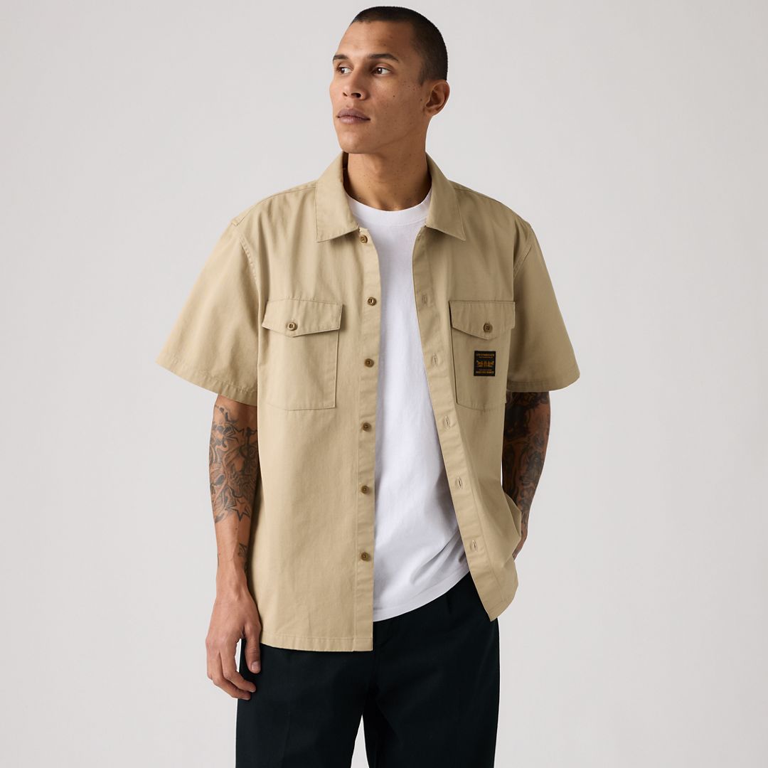 Levi's Relaxed Short-Sleeve Worker Shirt - Men's XXL